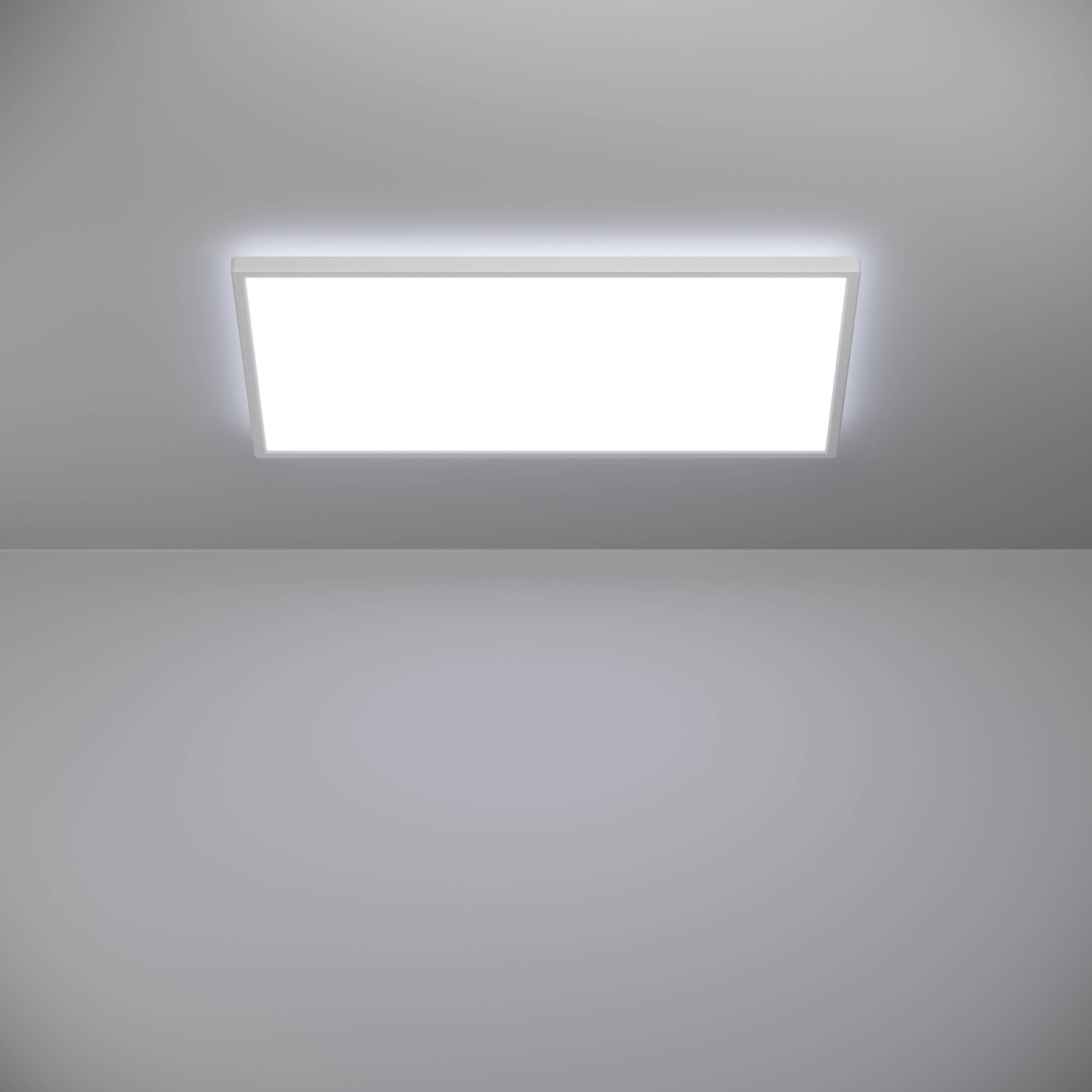 EGLO Deckenleuchte »Rovito-Z Deckenlampe, IP44, Badezimmerlampe aus Kunststoff, Lampe« LED-Modul 1 Stk. Kaltweiß | Neutralweiß | Warmweiß Wand-/Deckenleuchte - L57 x B30 x H3 cm - weiß - 17,2W inkl.