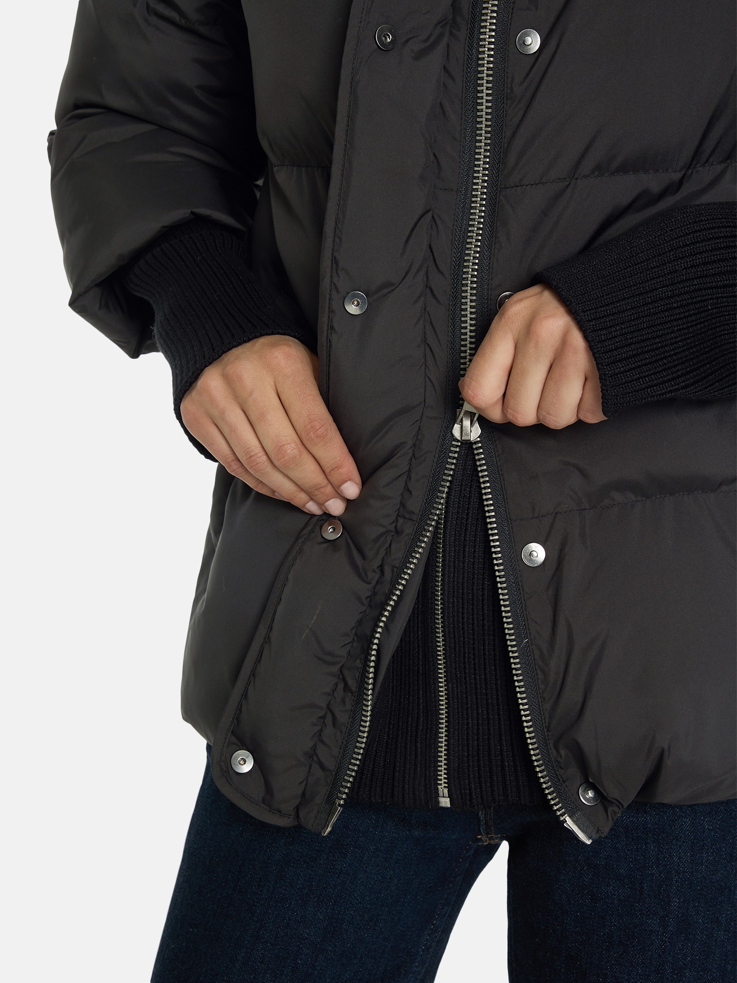 Thumbnail - Lieblingsstück Steppjacke "ArcisL" mit Kapuze mit Strickdetails
