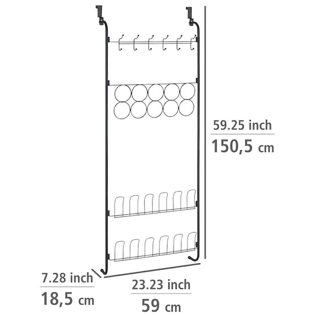 WENKO Türregal »Organizer«, für Tücher, Schuhe, Jacken kaufen | BAUR
