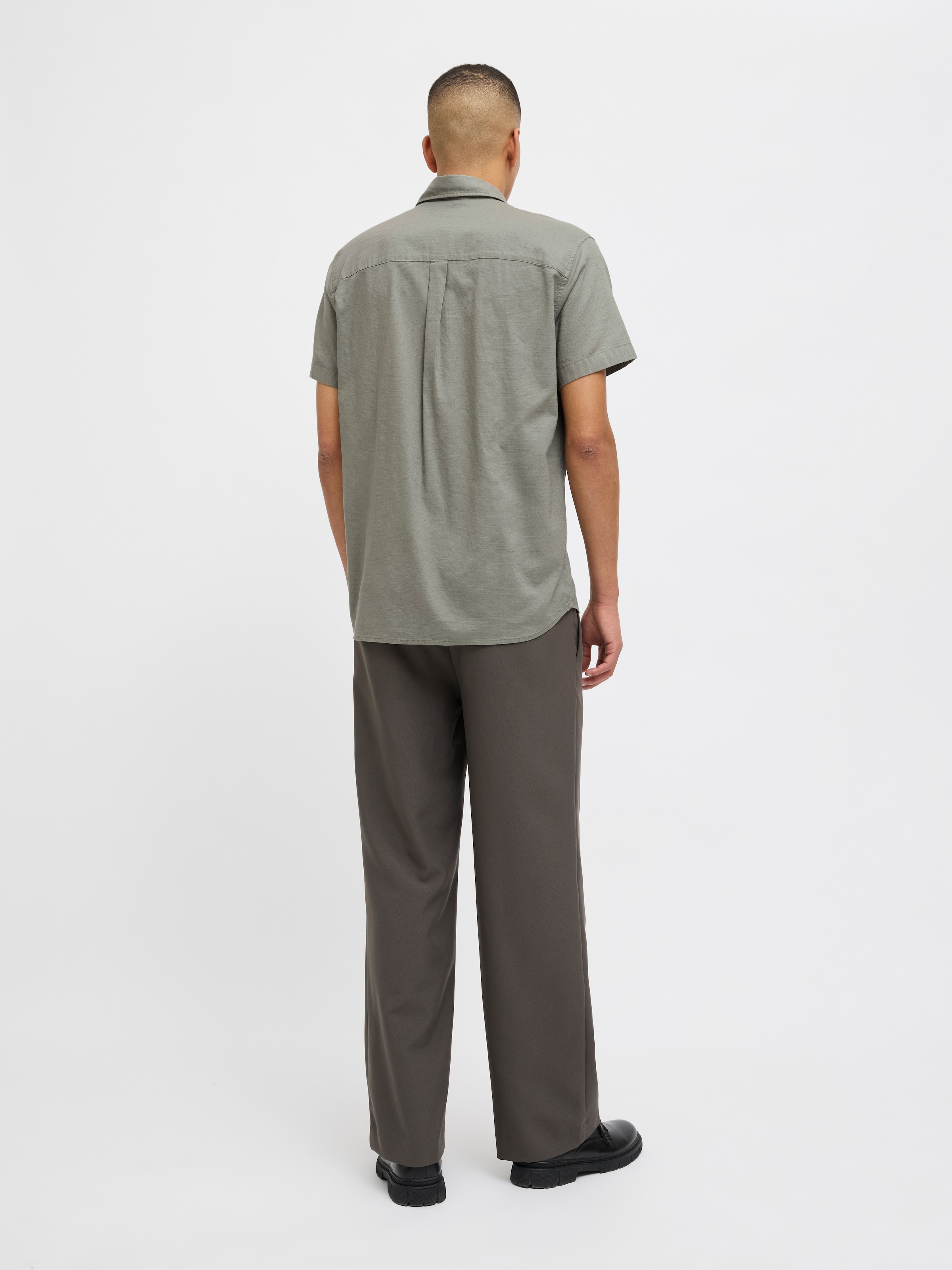 Jack & Jones Kurzarmhemd »JJPIERRE SLUB SHIRT SS«