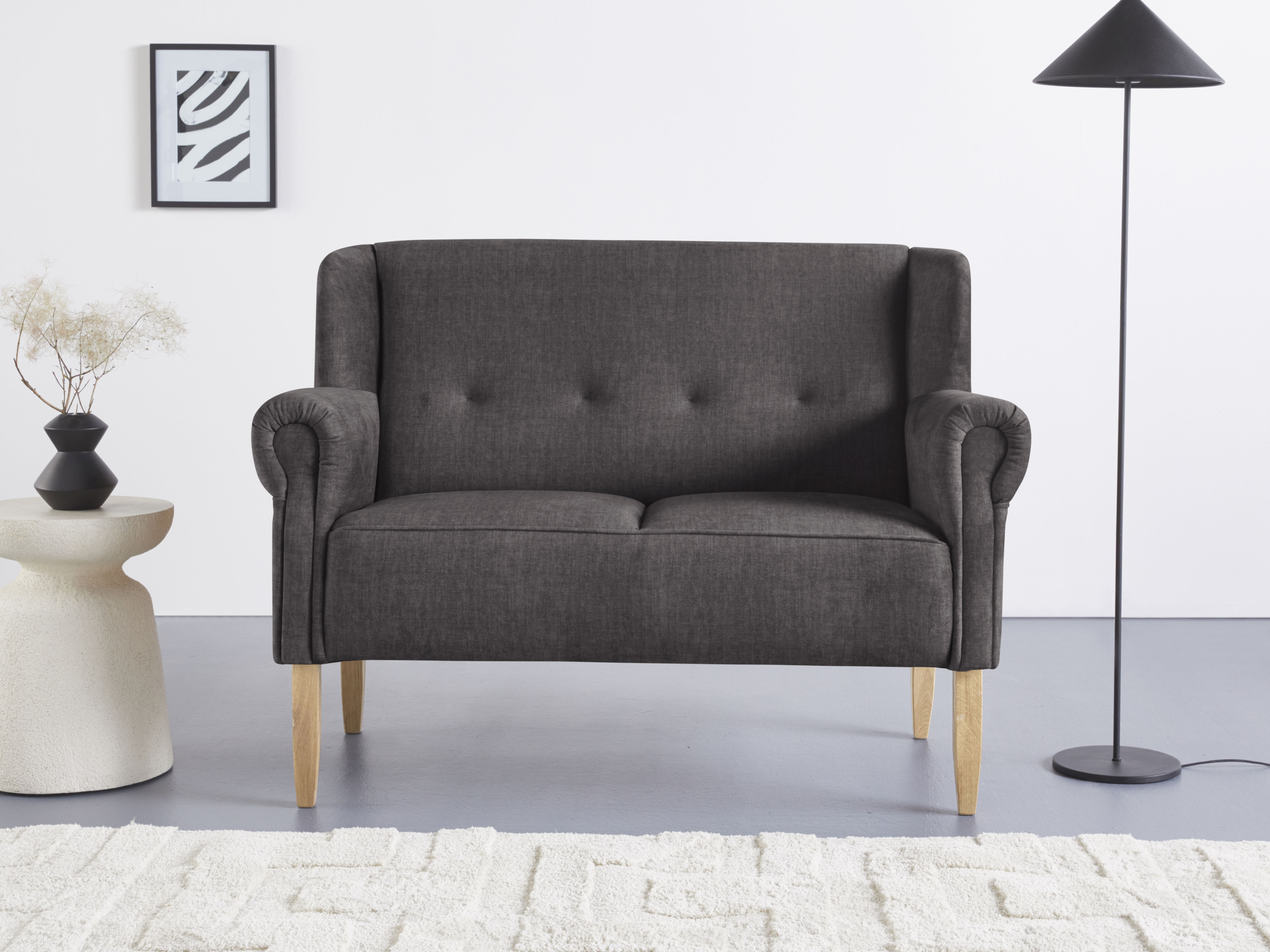 Home affaire Küchensofa "Moro Couch mit Federkern, bequem, Breite 142cm" in verschiedenen Stoffen und Farben