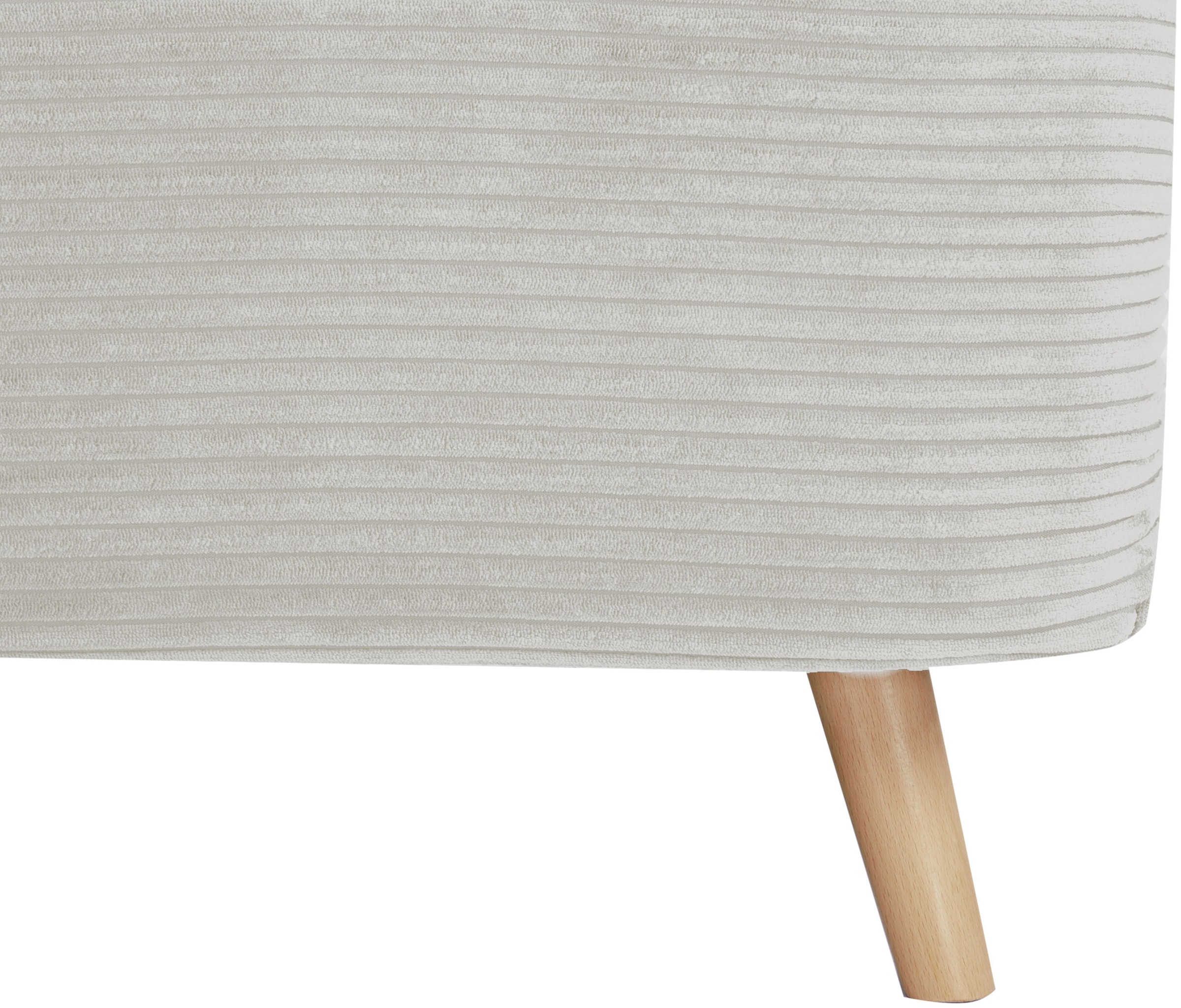 Home affaire Schlafsofa »AINSLEY 140 cm -2-Sitzer, verstellbare Rückenlehne« wandelbar zum Gästebett, Relaxsofa, Webstoff u. Cord-Bezug