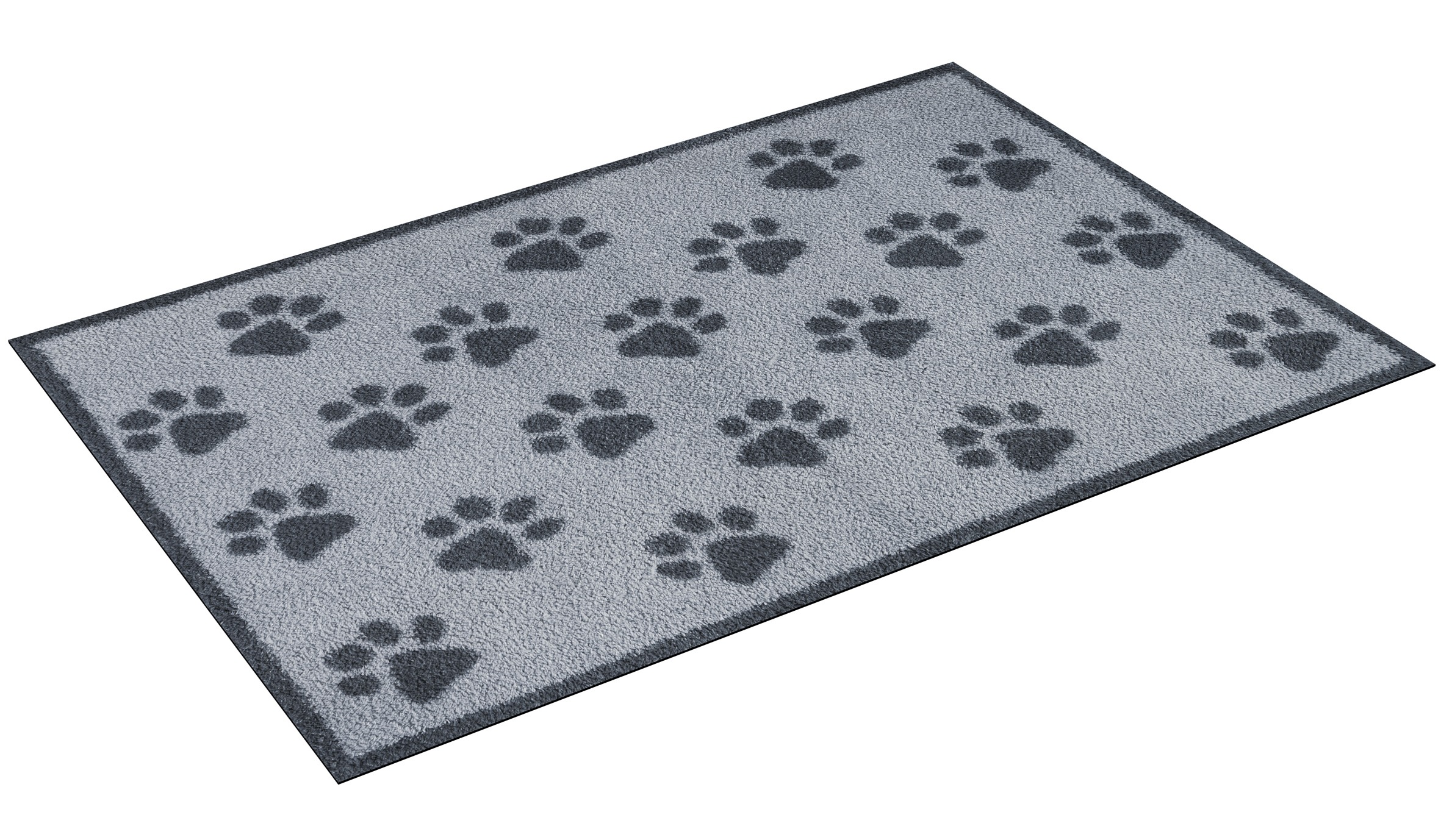 Turtle Mat Fußmatte »Paws Grey«, rechteckig, 9 mm Höhe