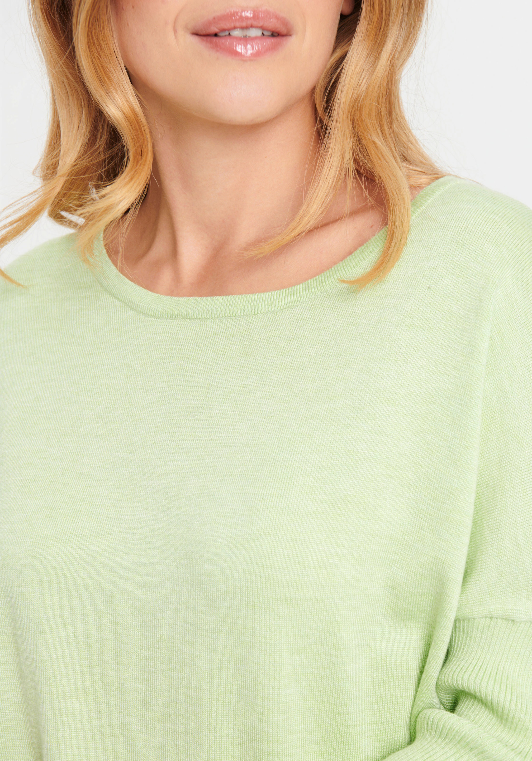 Saint Tropez Rundhalspullover »A2561, MilaSZ R-Neck«