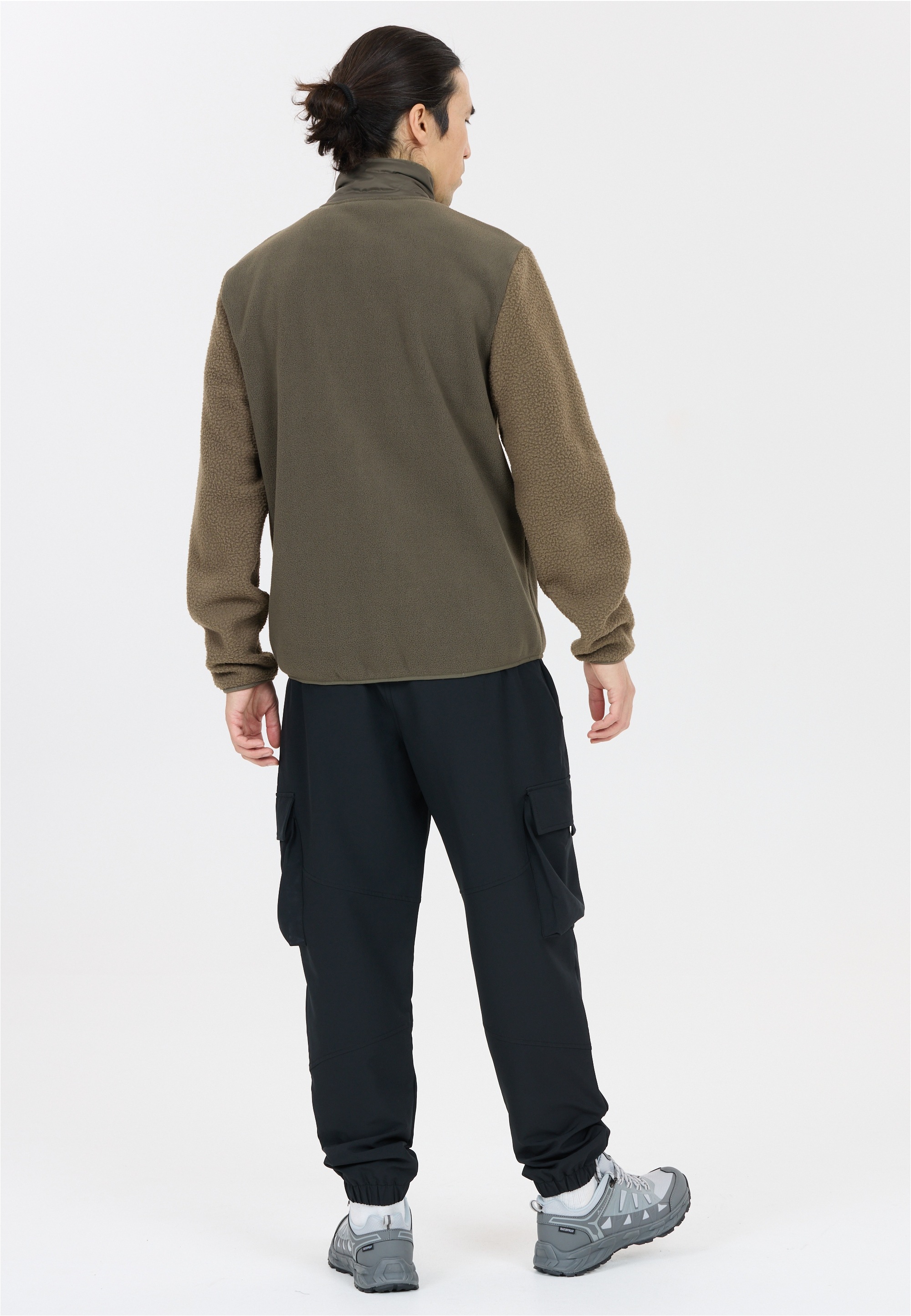 Fleecejacke WHISTLER "Makaley", Herren, Gr. S, grün (dunkelgrün), 100% Polyester, unifarben, kurz, hoch geschlossener Ausschnitt, Jacken Fleecejacke, in atmungsaktiver Qualität 3