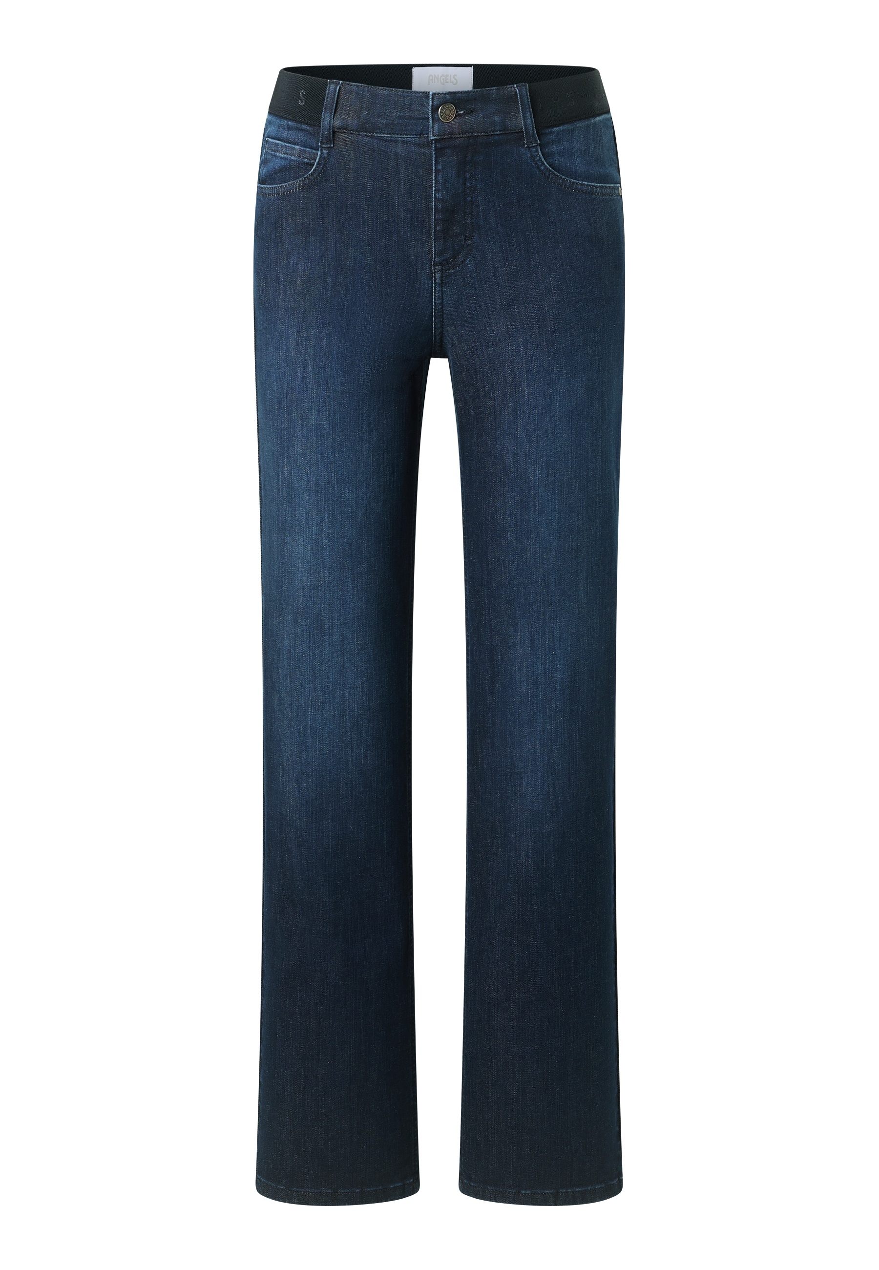 ANGELS 5-Pocket-Jeans »L. SPORTY« weite Passform, mit Gürtelschlaufen, 1-Knopf-Form