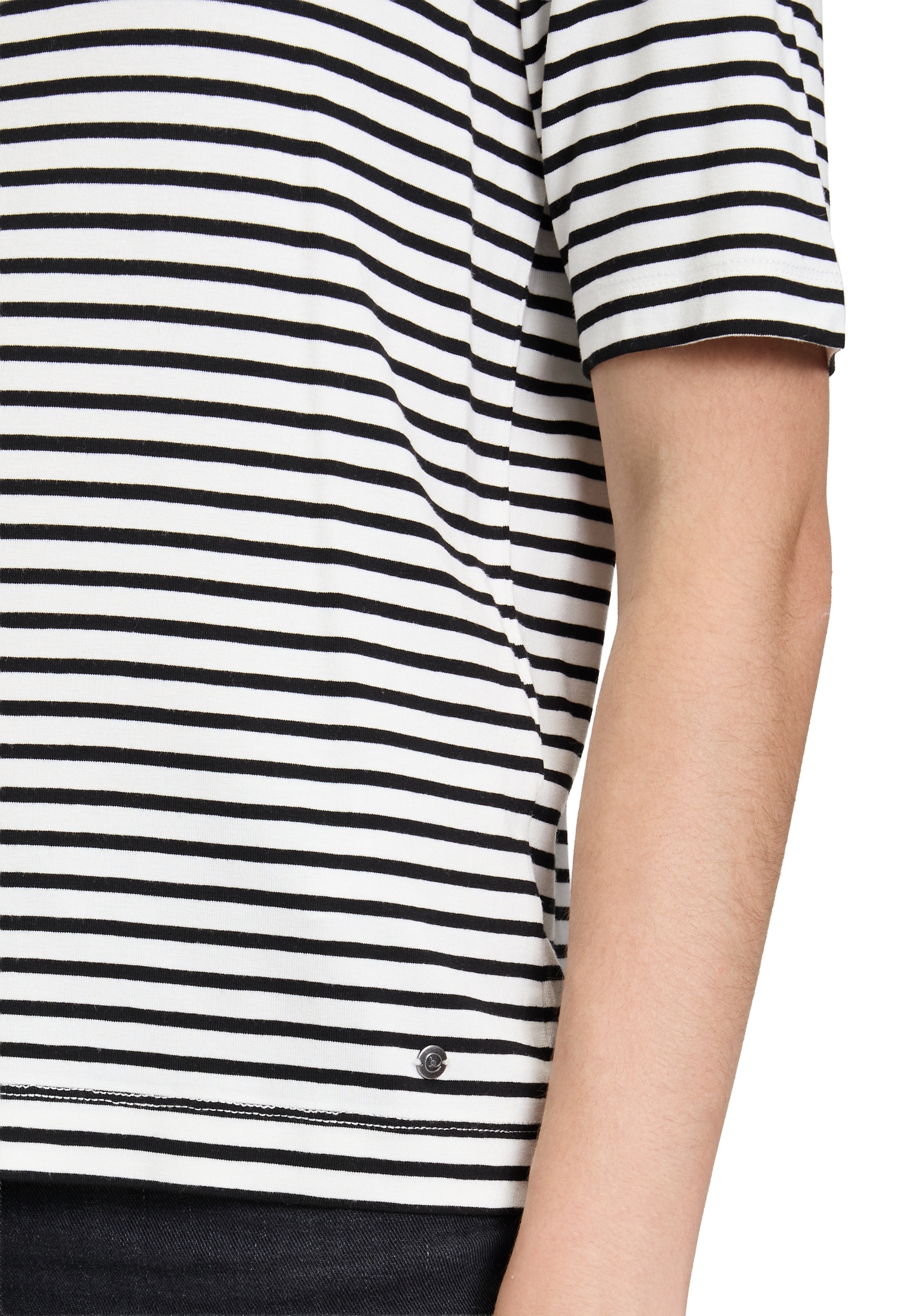 Betty&Co Kurzarmshirt »Betty & Co Streifenshirt mit U-Boot-Ausschnitt«, (1 tlg.)