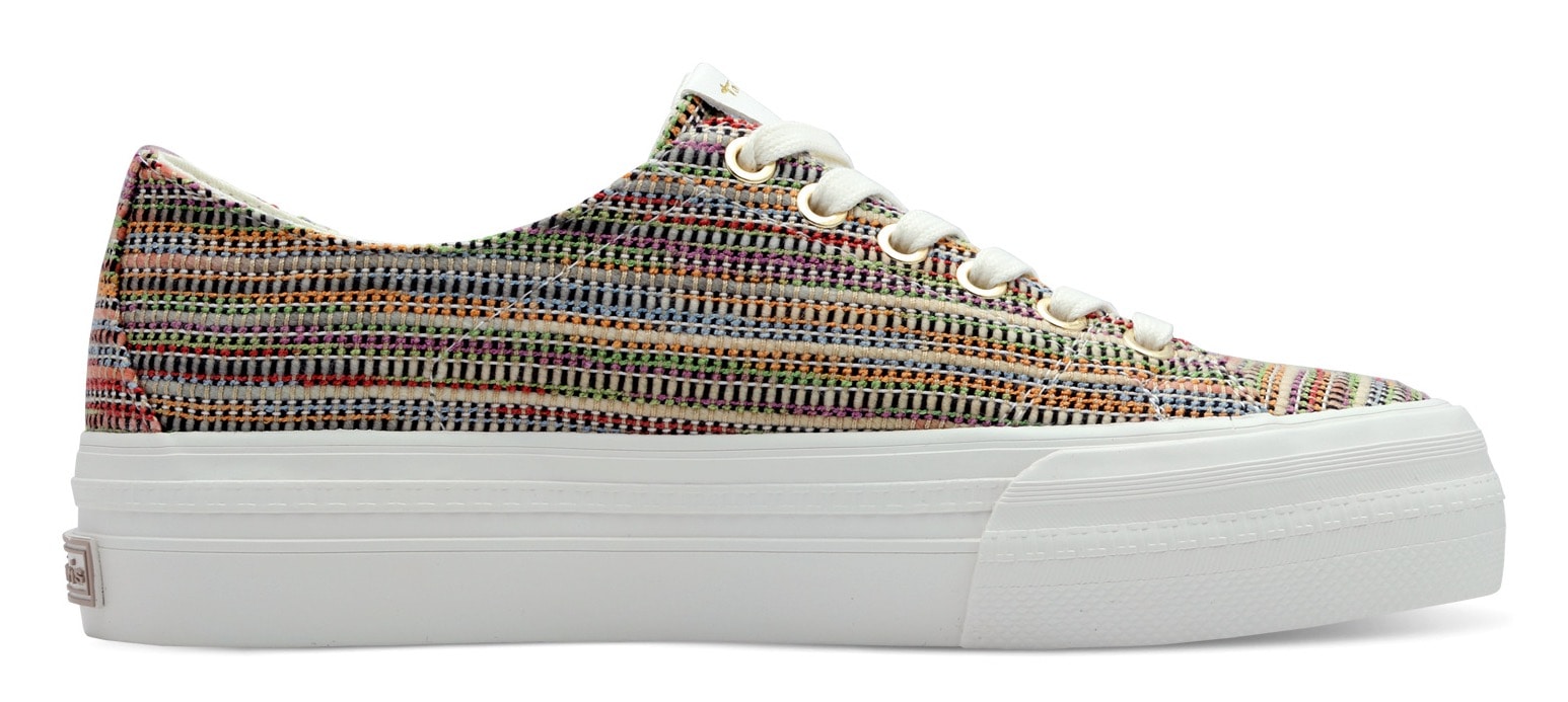 Tamaris Plateausneaker, Freizeitschuh, Halbschuh, Schnürschuh mit Logo an der Ferse