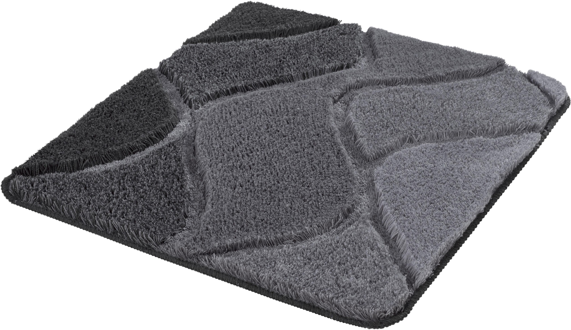 Kleine Wolke Badematte »Fiona«, rutschhemmend beschichtet, fußbodenheizungsgeeignet, Badteppich, modernes Wellen Design, Hoch-Tief Effekt, waschbar