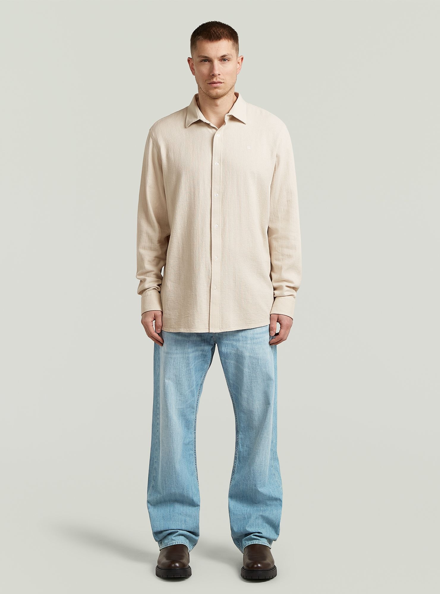 G-STAR Langarmshirt »Clean Regular Hemd«