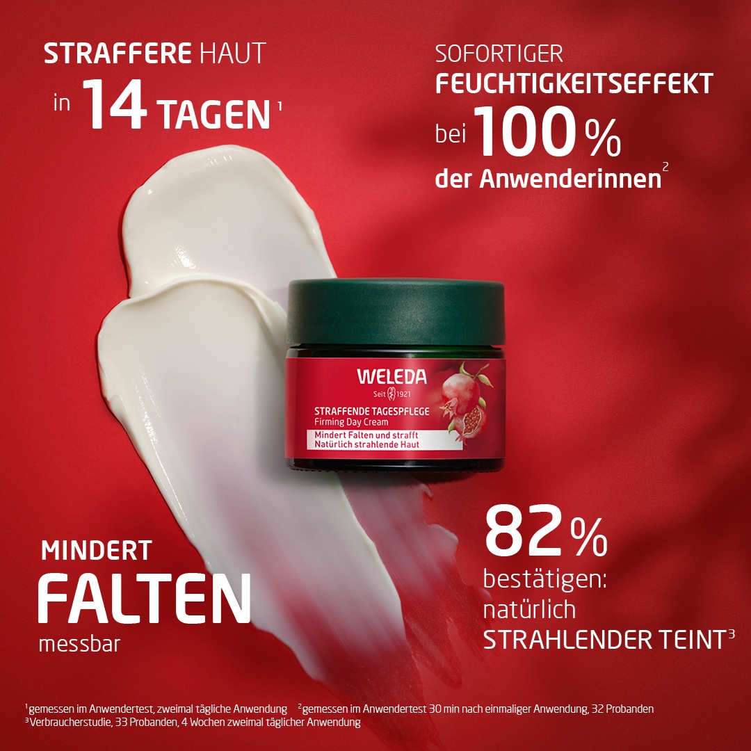 WELEDA Gesichtspflege »Weleda Straffende Tagespflege Granatapfel & Maca-Peptide«