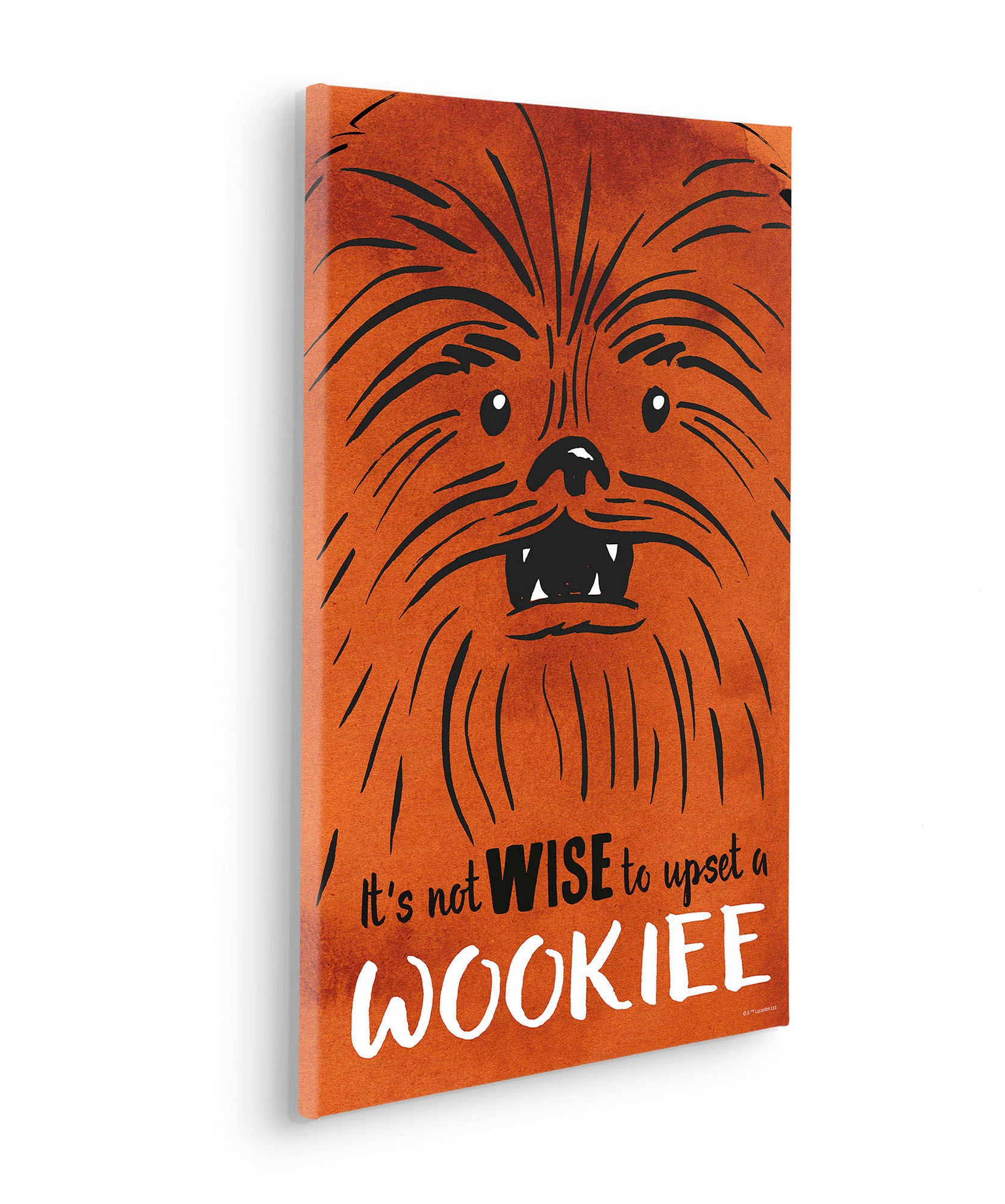 Komar Leinwandbild »Star Wars Don´t Upset Wookiee - Größe 40 x 60 cm«, Disney, (1 St., 40 x 60 cm (Breite x Höhe), Keilrahmenbild mit Echtholzrahmen, Kinderzimmer