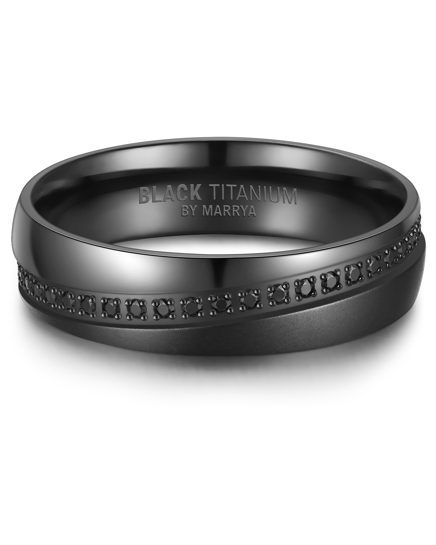 ONE ELEMENT Partnerring »BLACK TITANIUM by MARRYA«