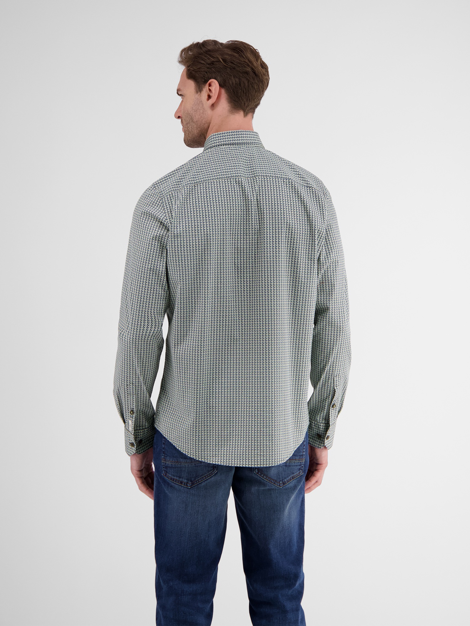 LERROS Langarmhemd »LERROS Herren Langarmhemd in Poplin-Stretchqualität«
