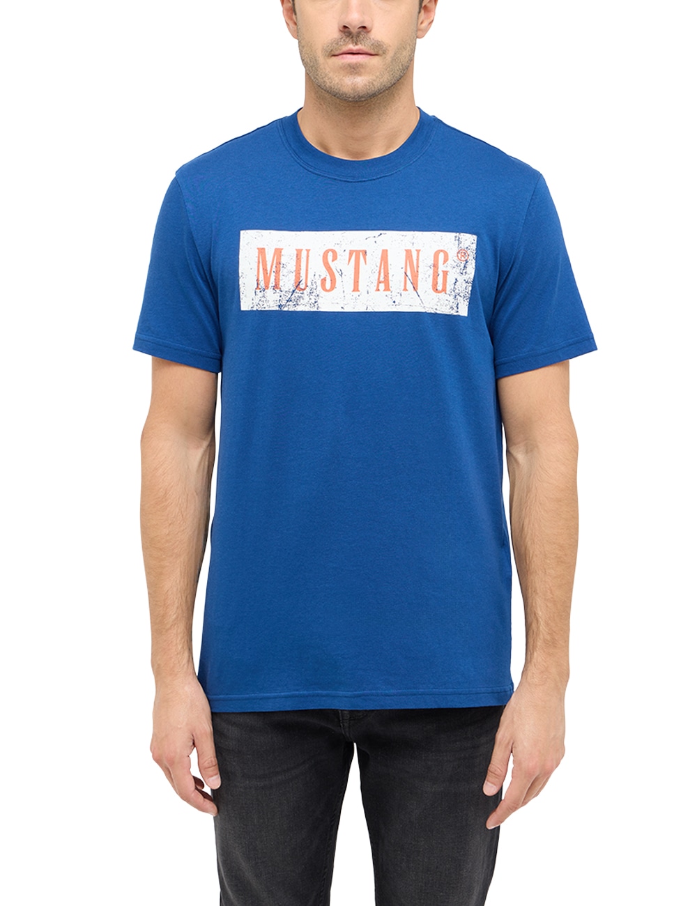 MUSTANG T-Shirt, mit Logo Schriftzug günstig online kaufen