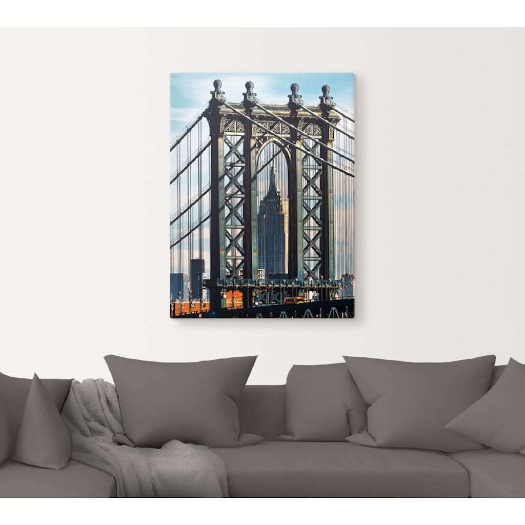 Artland Wandbild »New York Manhattan Bridge«, Brücken, (1 St.)