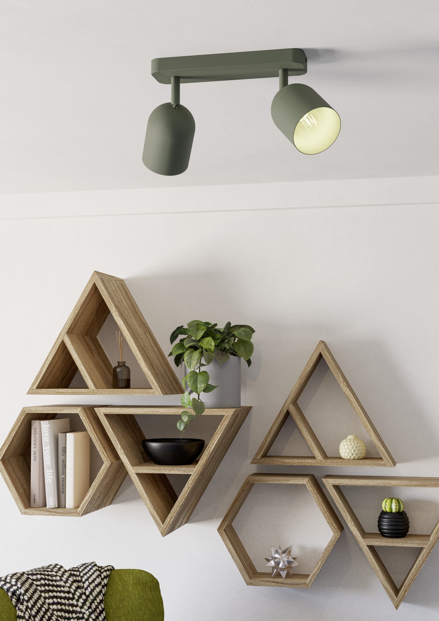 EGLO Deckenspot »TILSTON Spotlampe - Stahl - E14 - 2X40W - IP20« E14 1 Stk. Deckenlampe, Deckenstrahler, Strahler, L28 x B8 x H20,5 cm