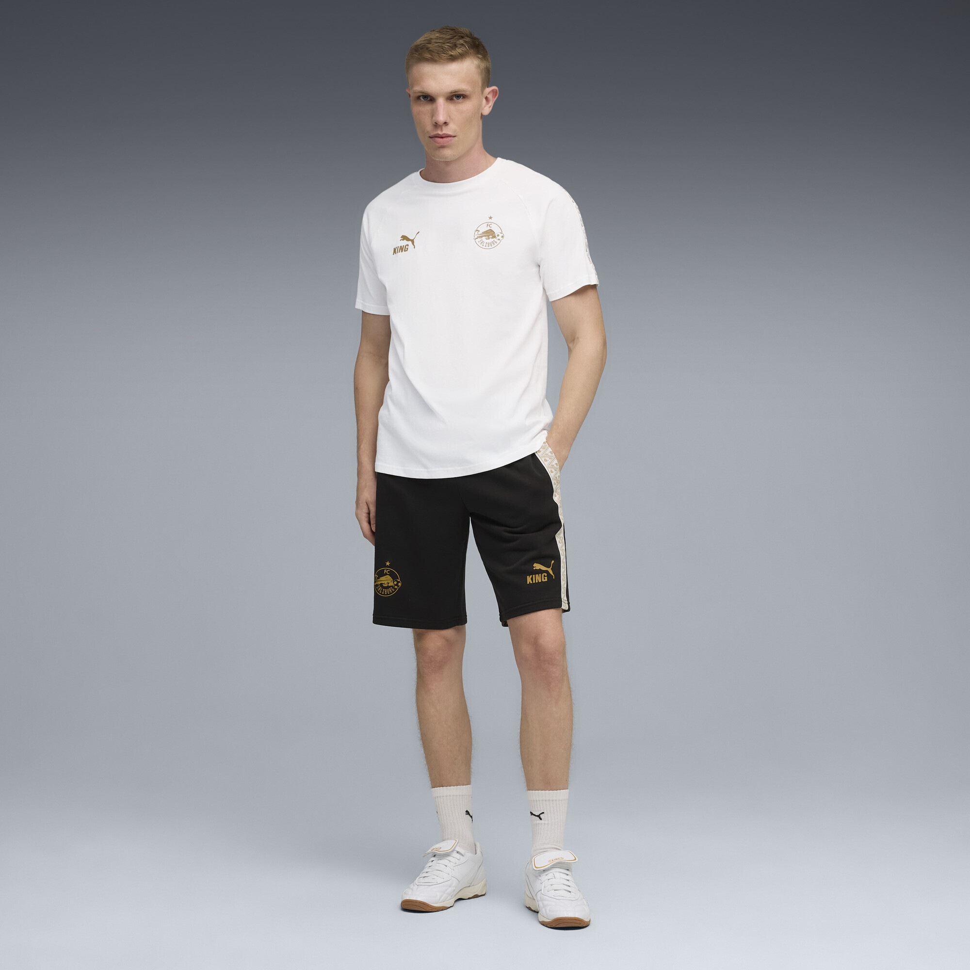 PUMA Sporthose »FC Red Bull Salzburg KING Sweat-Shorts Herren«