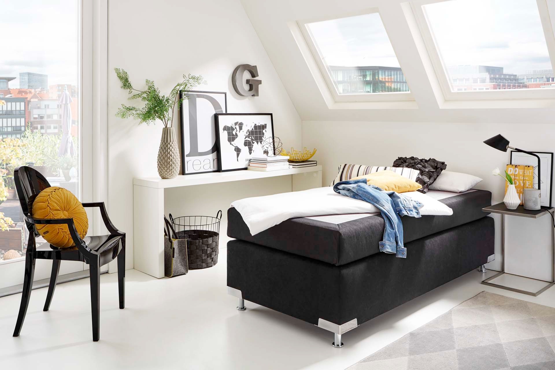 Westfalia Schlafkomfort Boxspringbett "Holland" ohne Kopfteil, frei im Raum günstig online kaufen