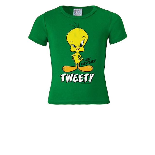 LOGOSHIRT T-Shirt »Tweety - I Hate Pussycats«, mit Vogel-Print bestellen |  BAUR