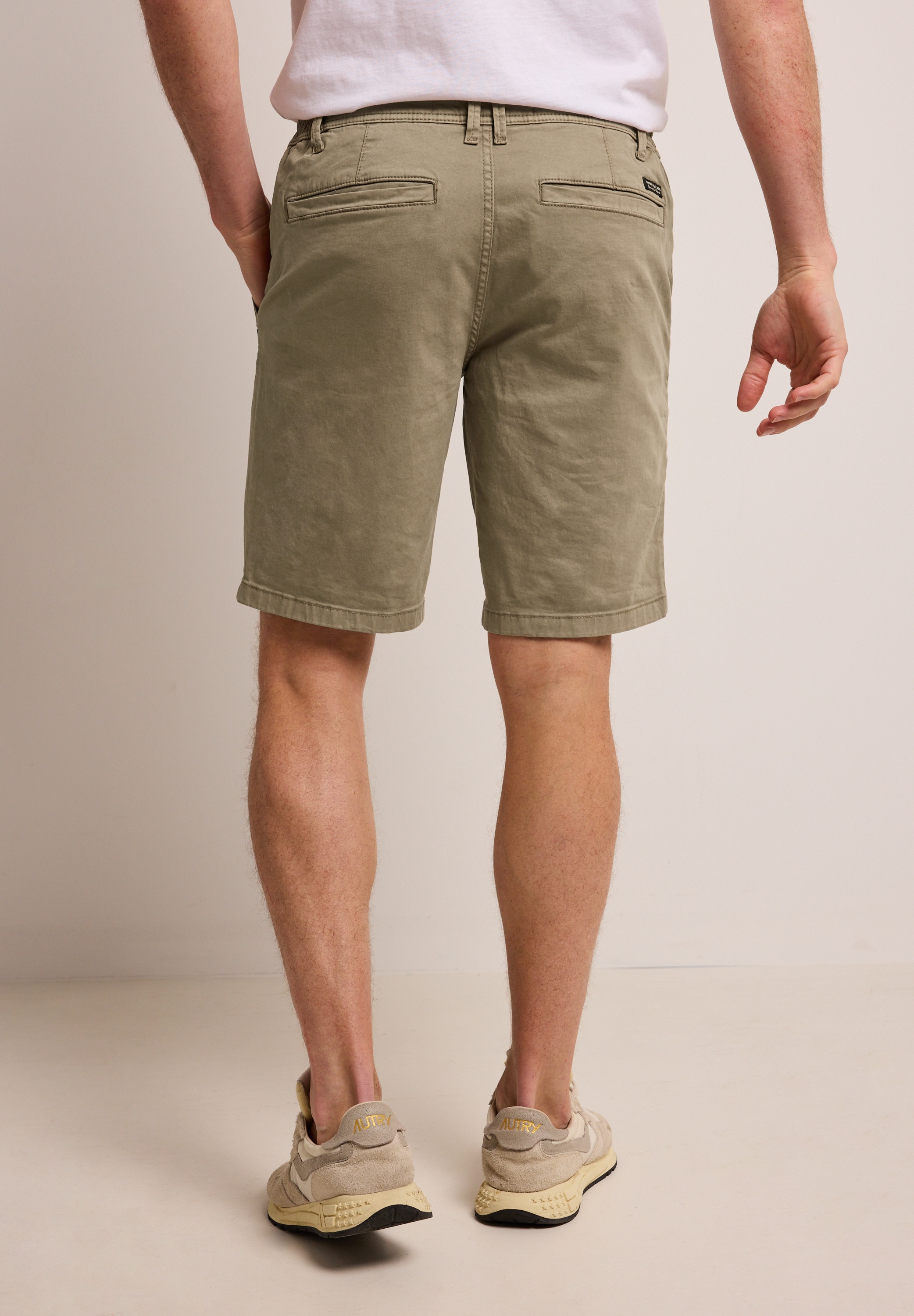 STREET ONE MEN Shorts  aus Baumwolle mit Stretchanteil
