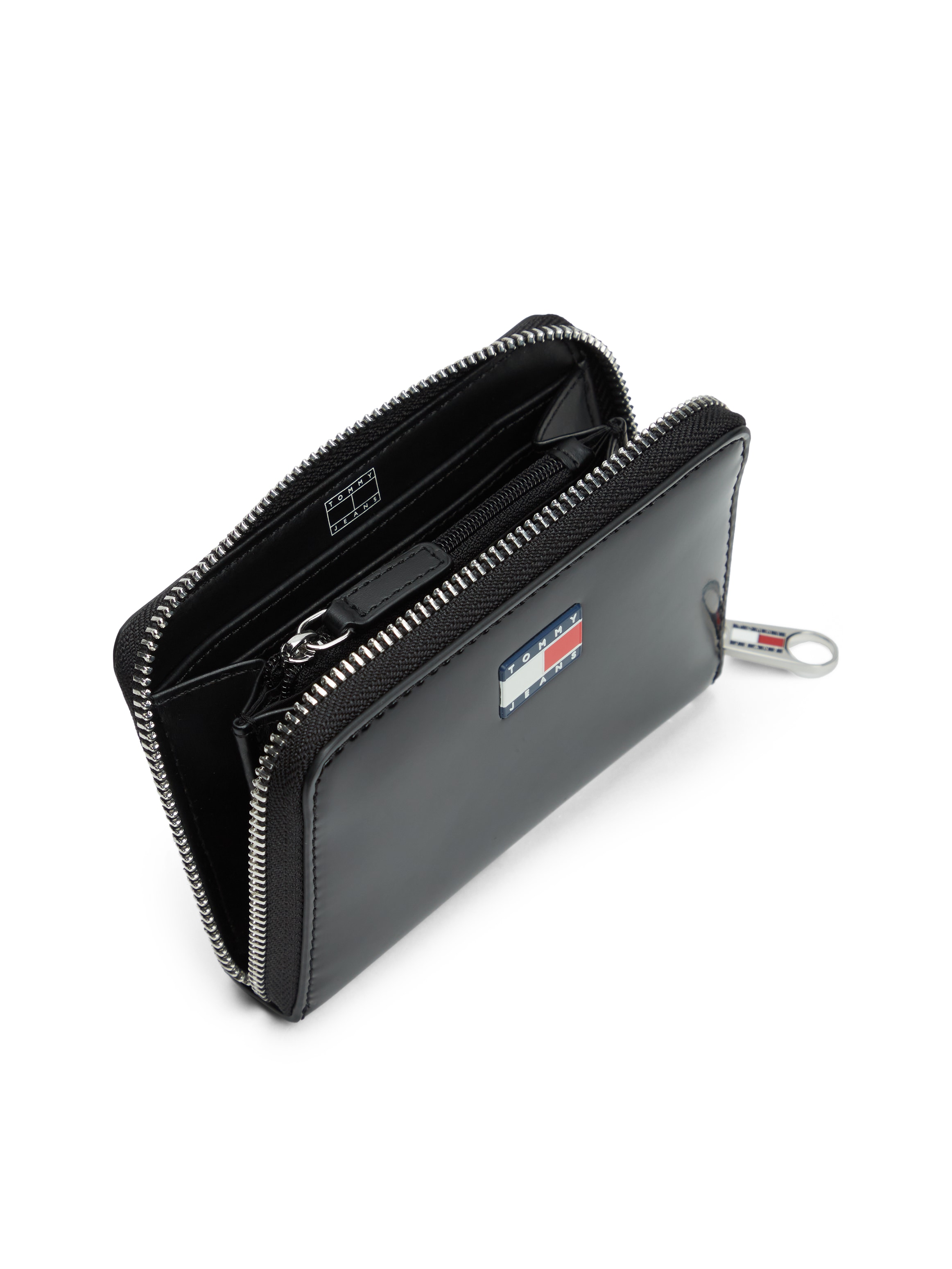 Tommy Jeans Geldbörse »TJW MUST MED ZA« , Damen Geldbeutel, Portemonnaie mit typischer Logoflagge