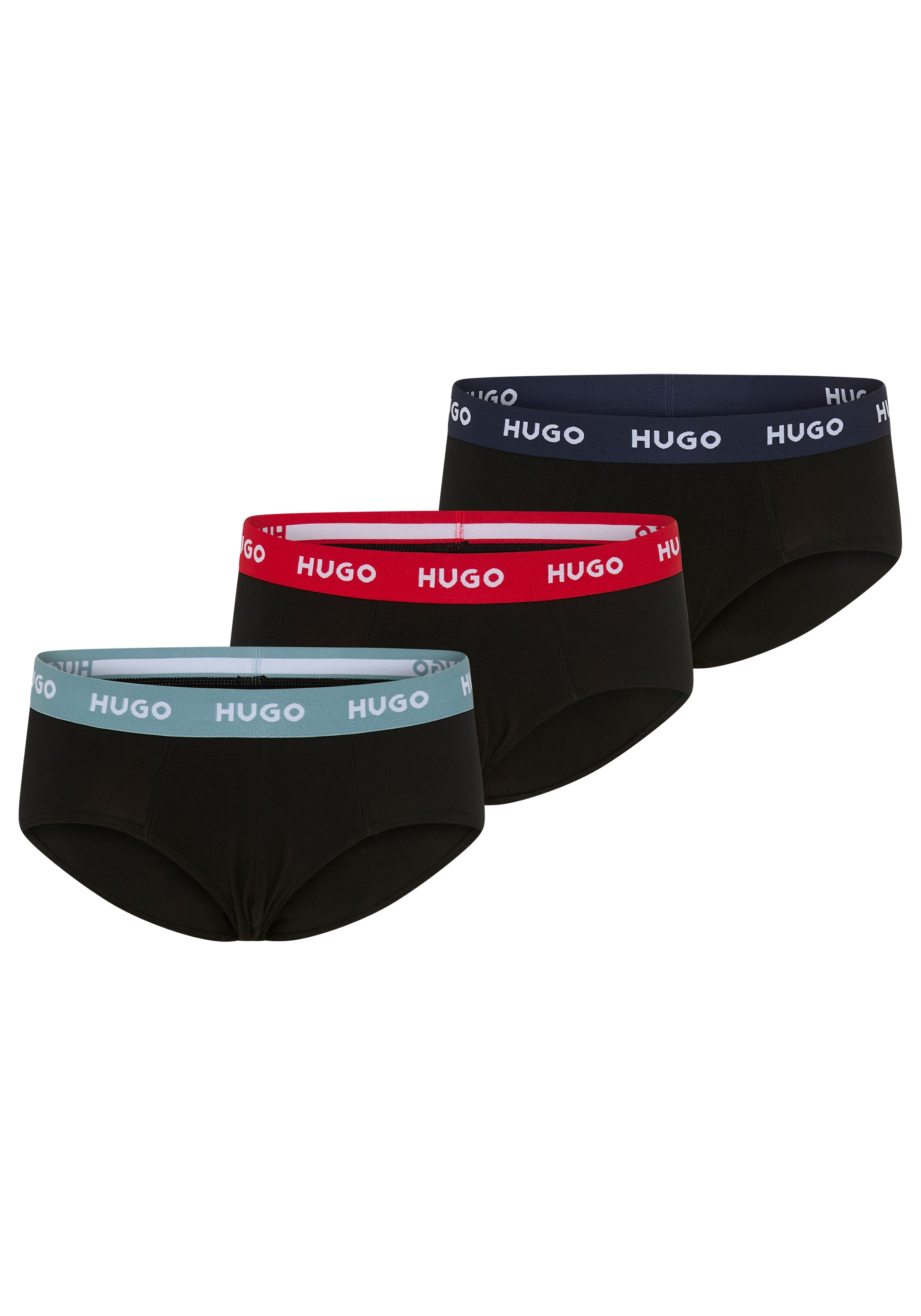 HUGO Underwear Hipster »HIPBRIEF TRIPL« 3er, 3 Stk. mit elastischem Bund