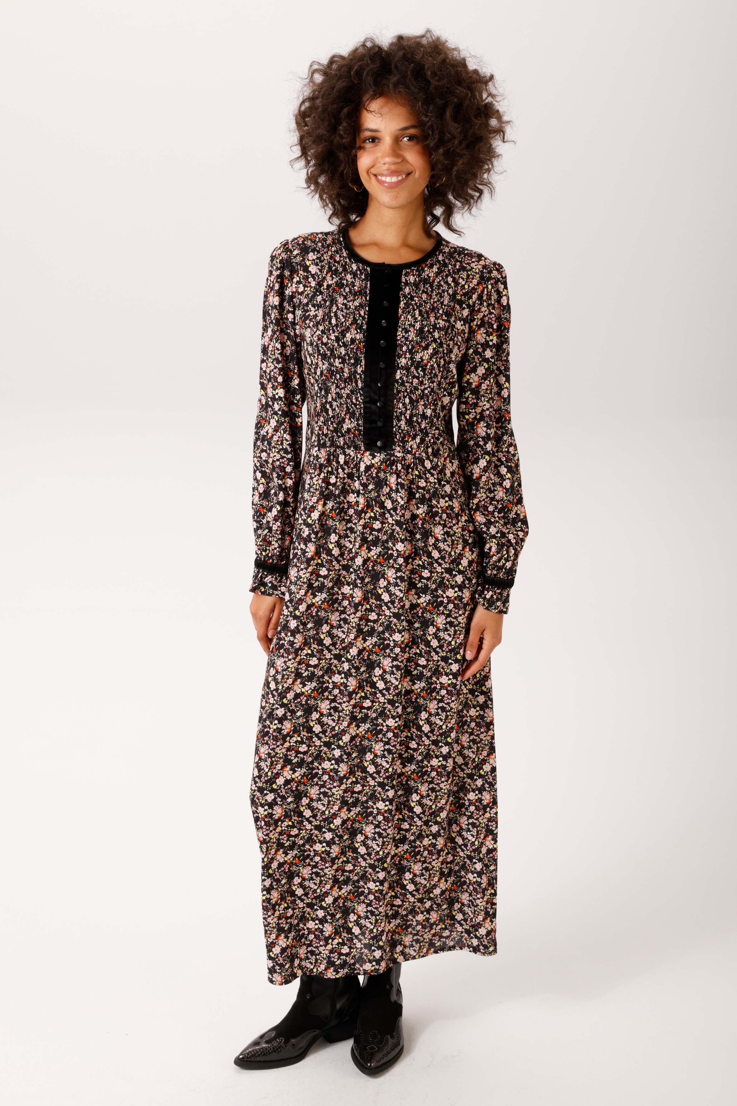Aniston CASUAL Maxikleid mit bunten Blümchen bedruckt - NEUE KOLLEKTION