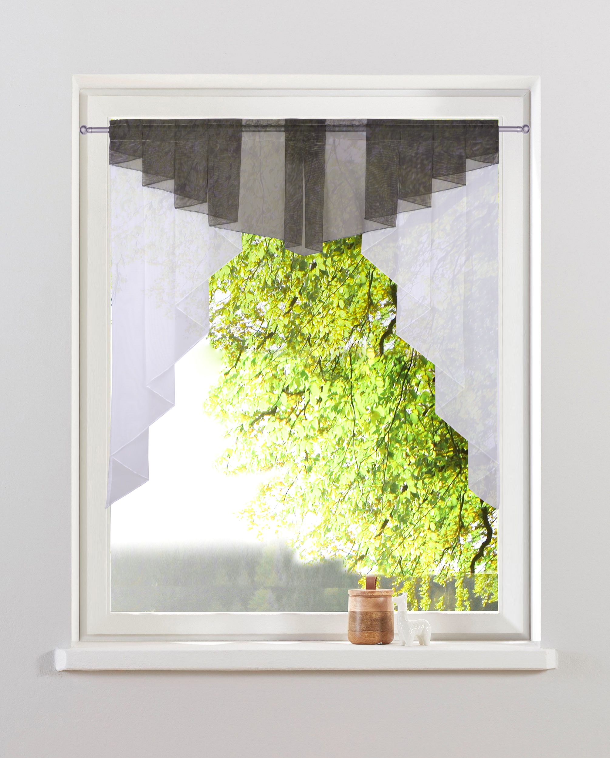 my home Kuvertstore "Sinan" Stangendurchzug 1 Stk. tlg. Kräuselbandaufhängu günstig online kaufen