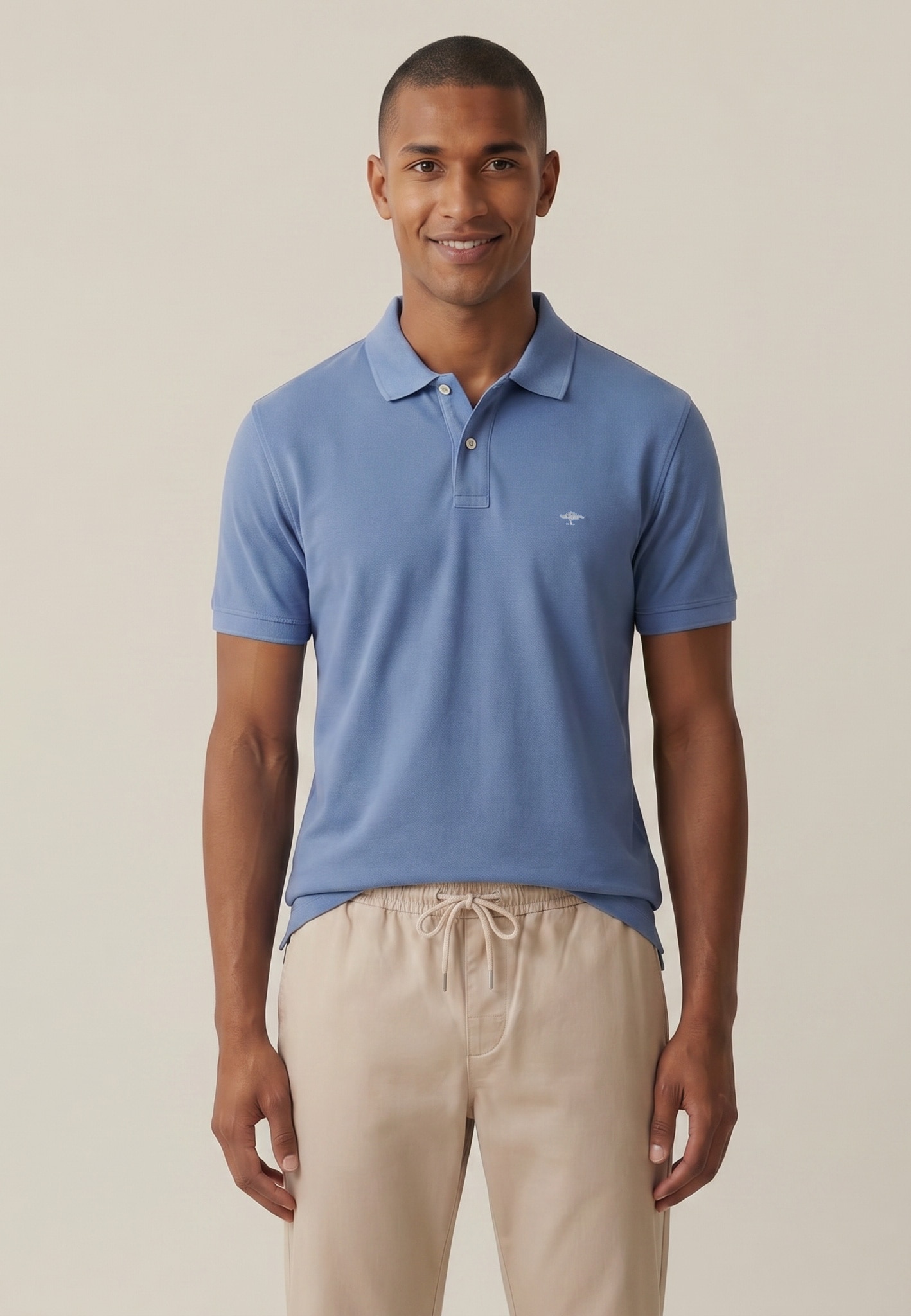 FYNCH-HATTON Poloshirt normale Passform, mit 2-Knopf-Polokragen, aus Baumwolle
