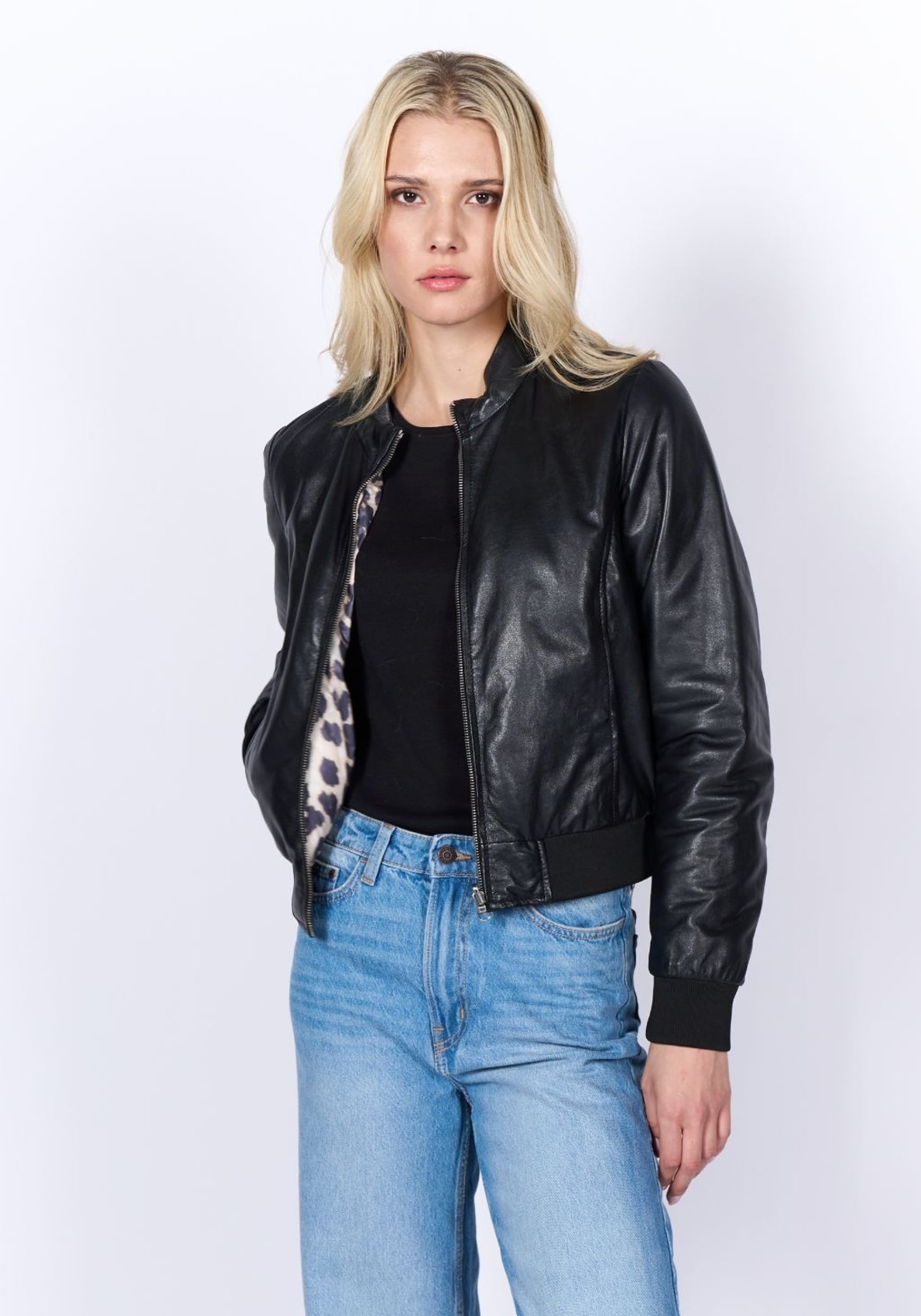 Freaky Nation Lederjacke "Leo Star-FN" günstig online kaufen