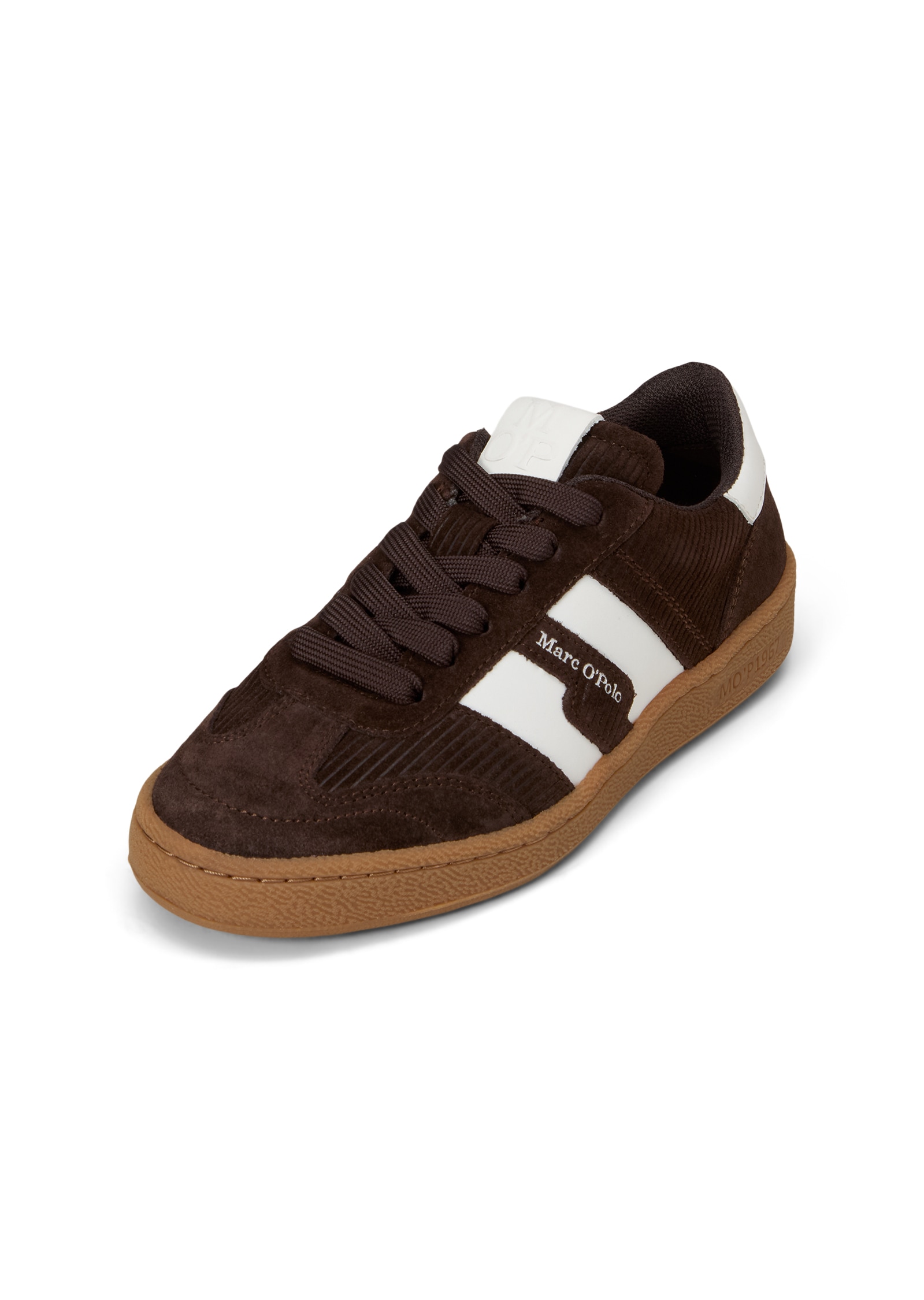 Marc O'Polo Sneaker »Model Court W 5«  Retro-Sneaker, Freizeitschuh, Halbschuh mit Kontraststreifen
