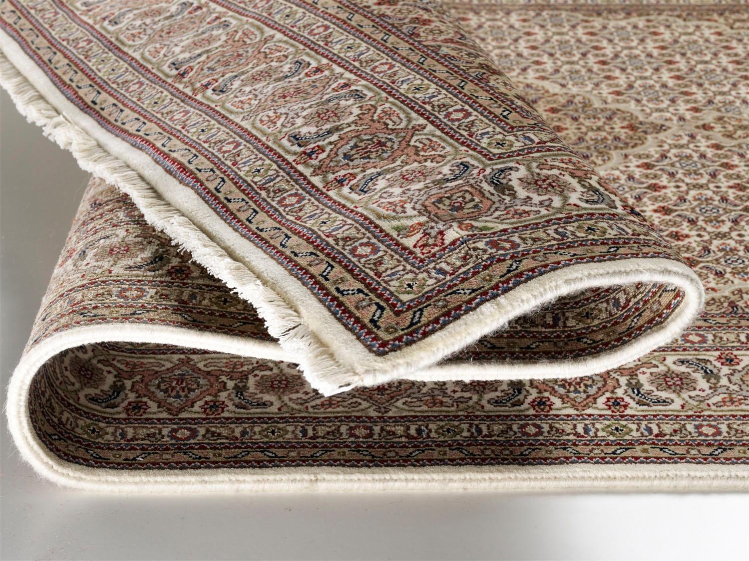 OCI DIE TEPPICHMARKE Orientteppich »Cavari Mahi«, rechteckig, 5 mm Höhe, hochwertig handgeknüpft, mit Fransen, Wohnzimmer