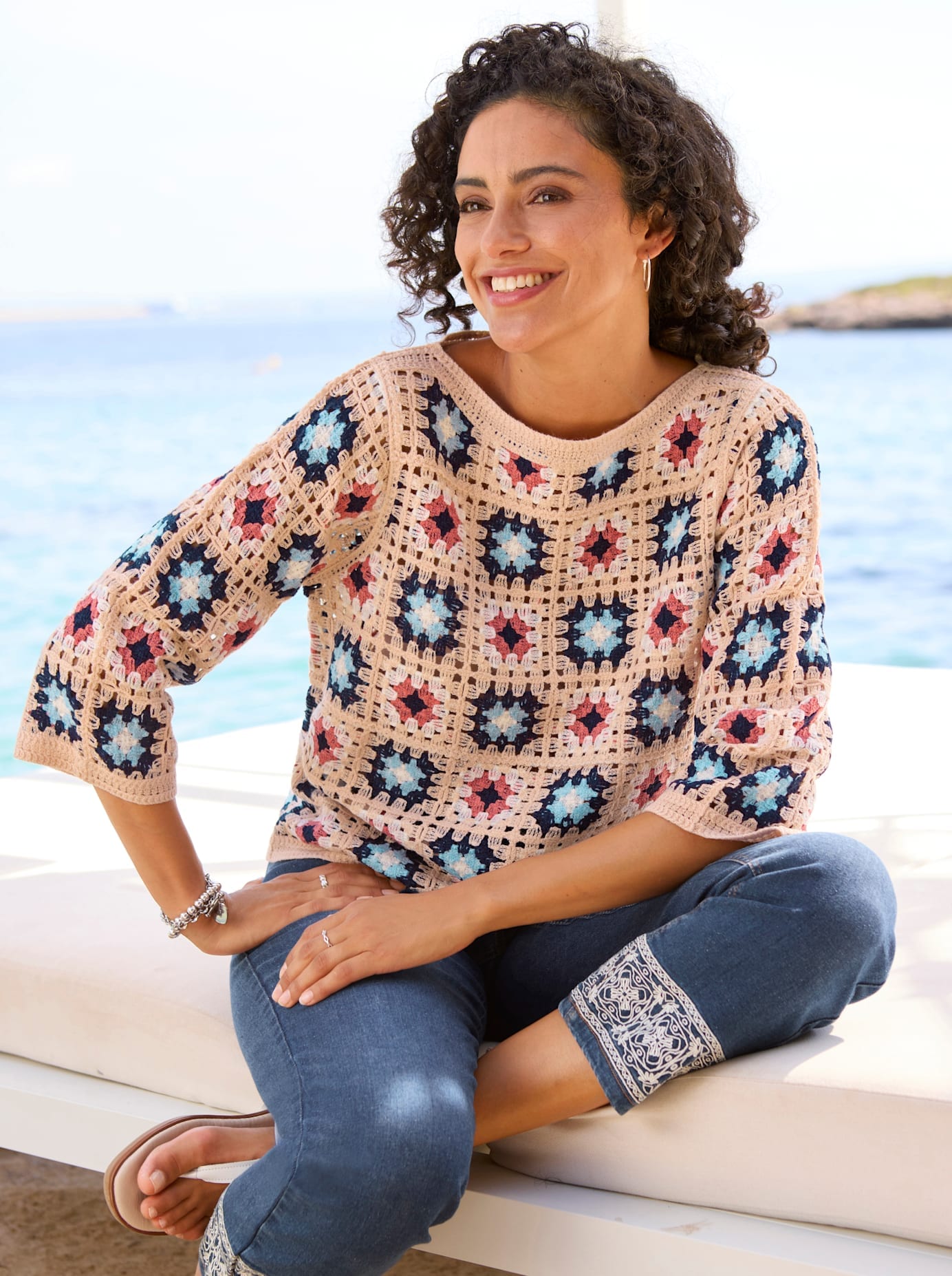 Inspirationen 3/4 Arm-Pullover "Pullover" günstig online kaufen