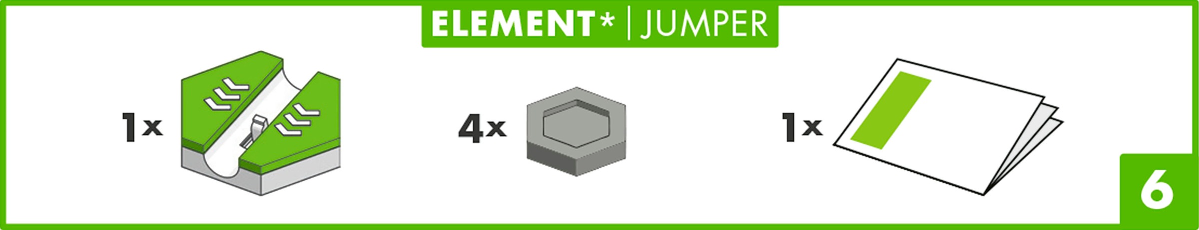 Ravensburger Kugelbahn-Bausatz »GraviTrax Element Jumper«, Made in Europe