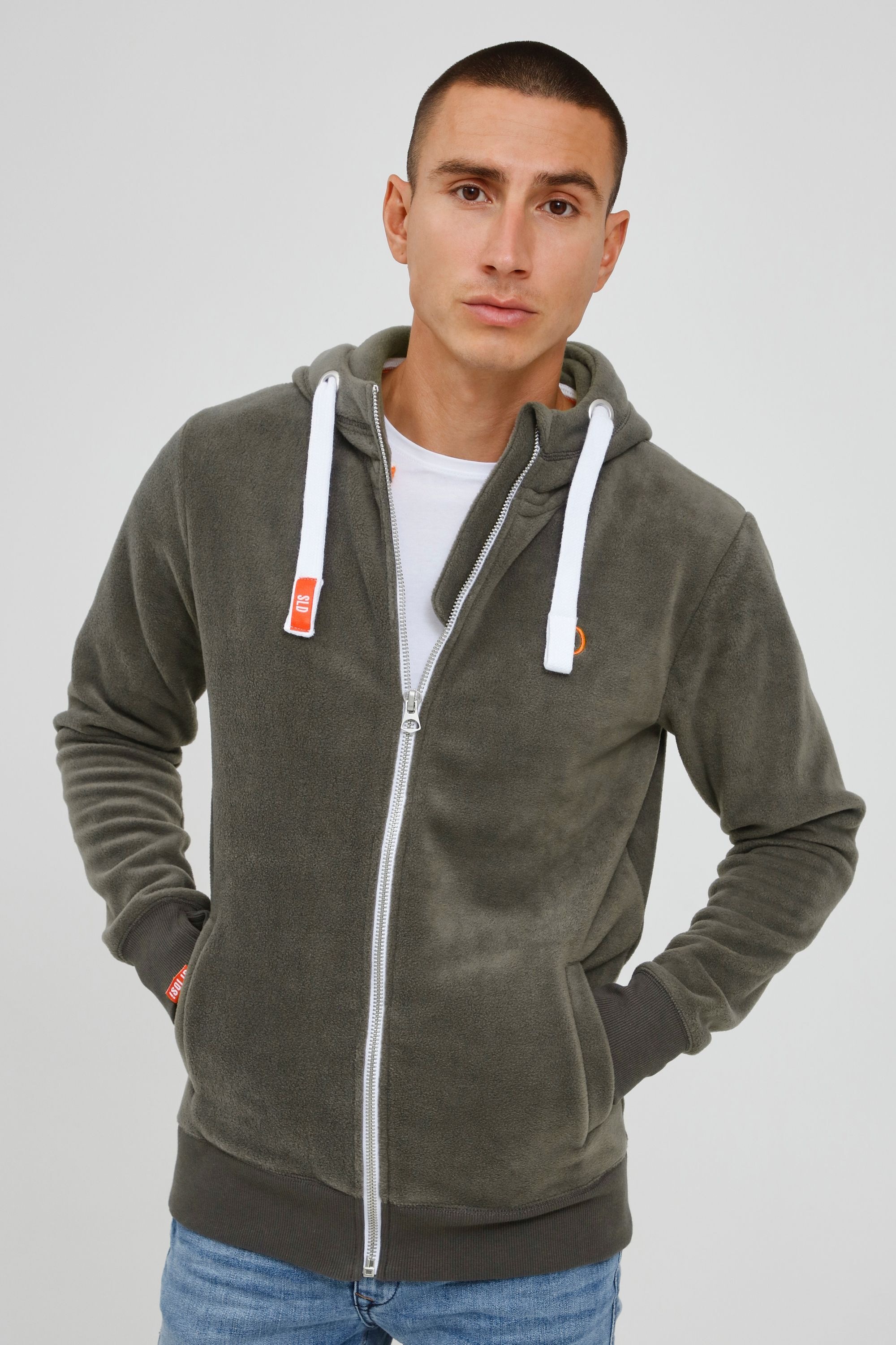 !Solid Fleecejacke »Fleecejacke SDLo«, mit Kapuze