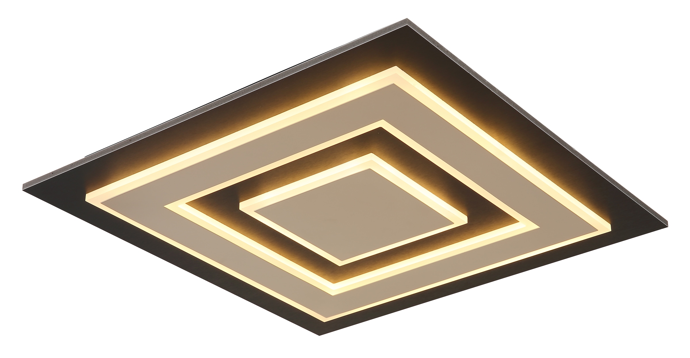 GLOBO LIGHTING LED Deckenleuchte »JAYDEN«, Leuchtmittel LED-Modul | LED fest integriert, Deckenlampe/quadratisch/Wohnzimmer/Schlafzimmer/elegant