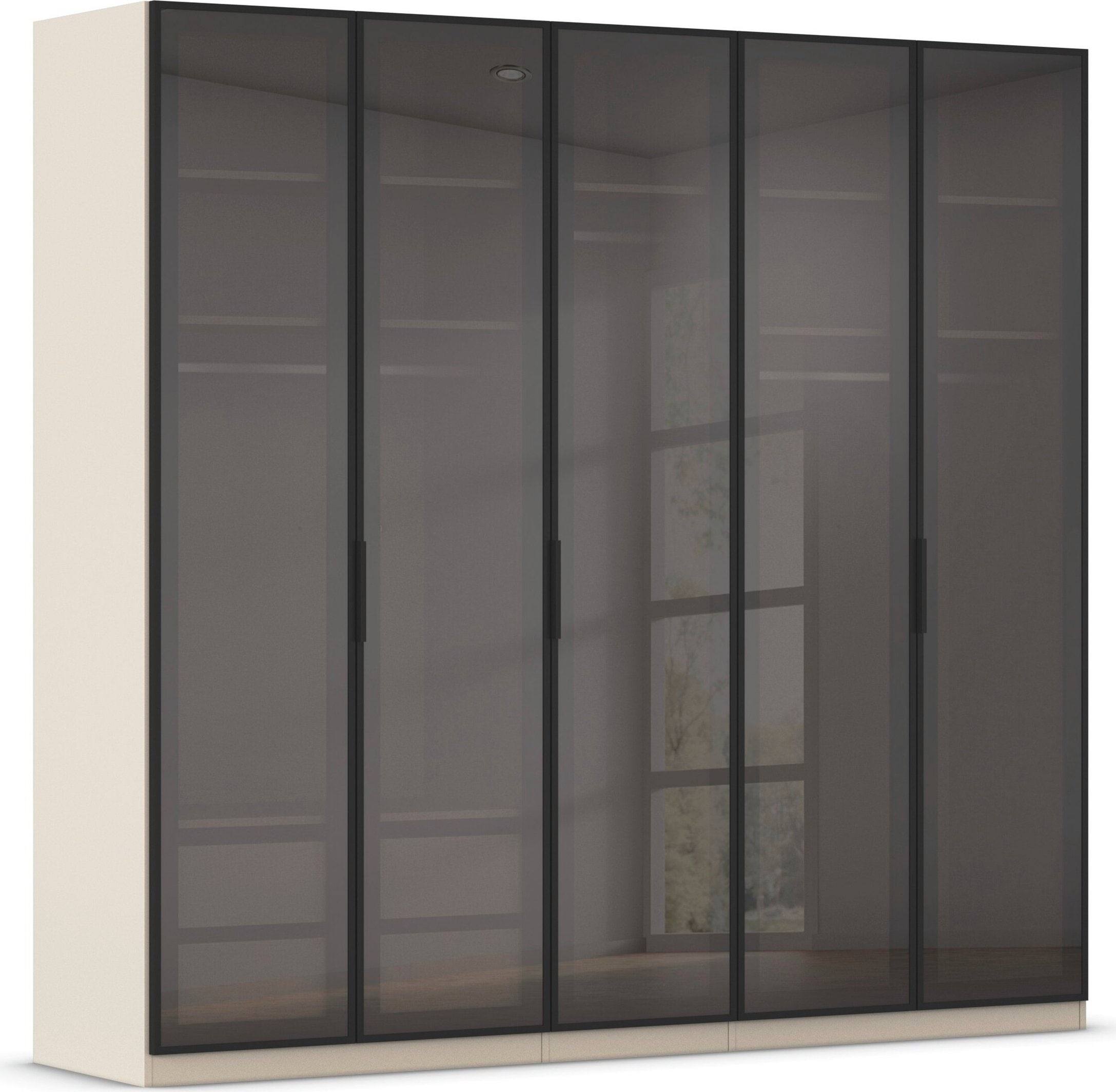 OTTO home Kleiderschrank "Schrank Möbel Schlafzimmer Garderobe Mietswohnung WELTNEUHEIT NYLLA" PATENTIERTES SCHNELLMONTAGESYSTEM mit Glasrahmentüren MADE IN GERMANY