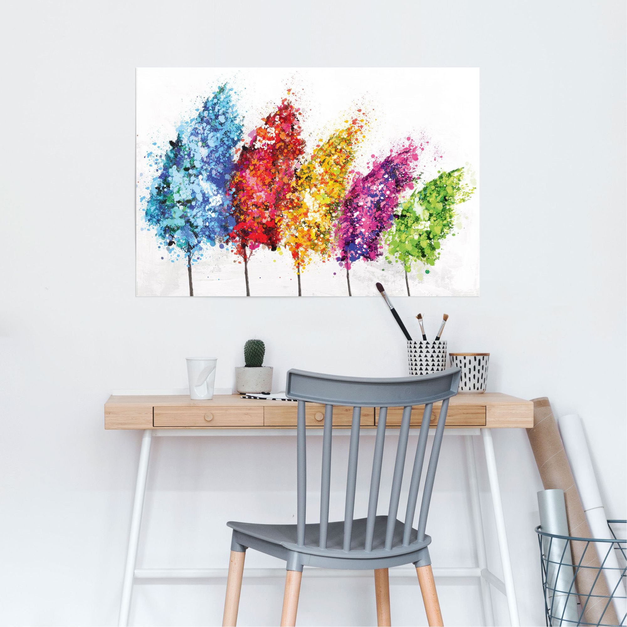 Reinders Poster "Bunte Bäume", (1 St.) günstig online kaufen