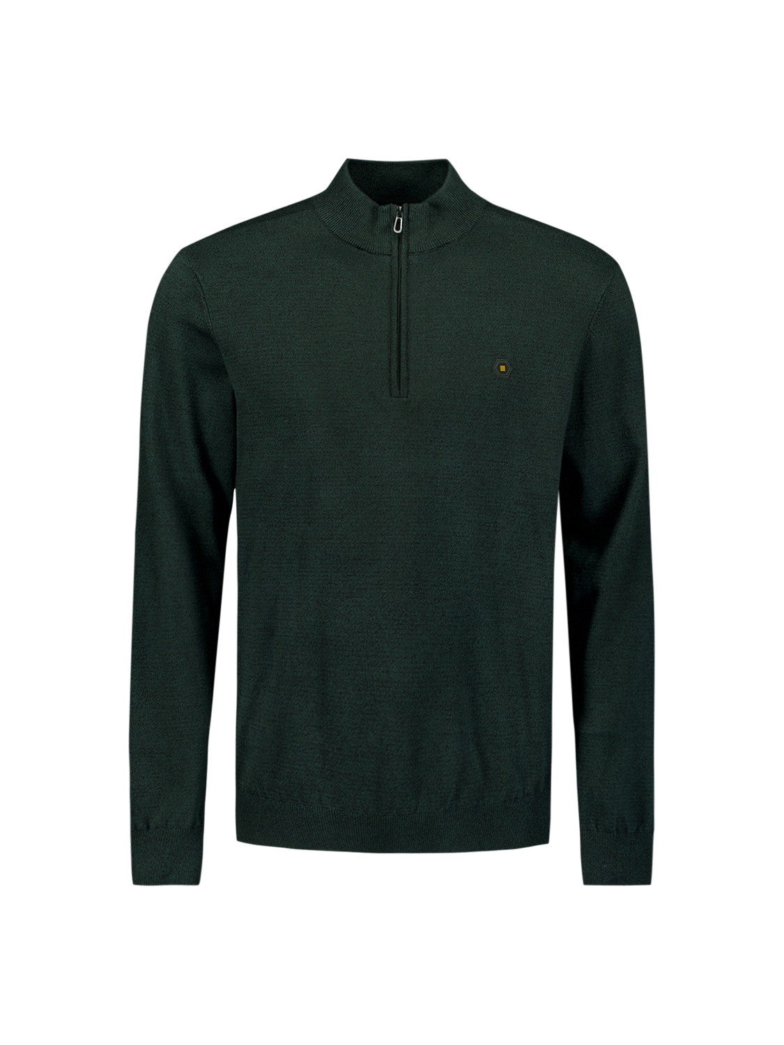 NO EXCESS Rundhalspullover »No Excess Pullover mit halbem Reißverschluss«