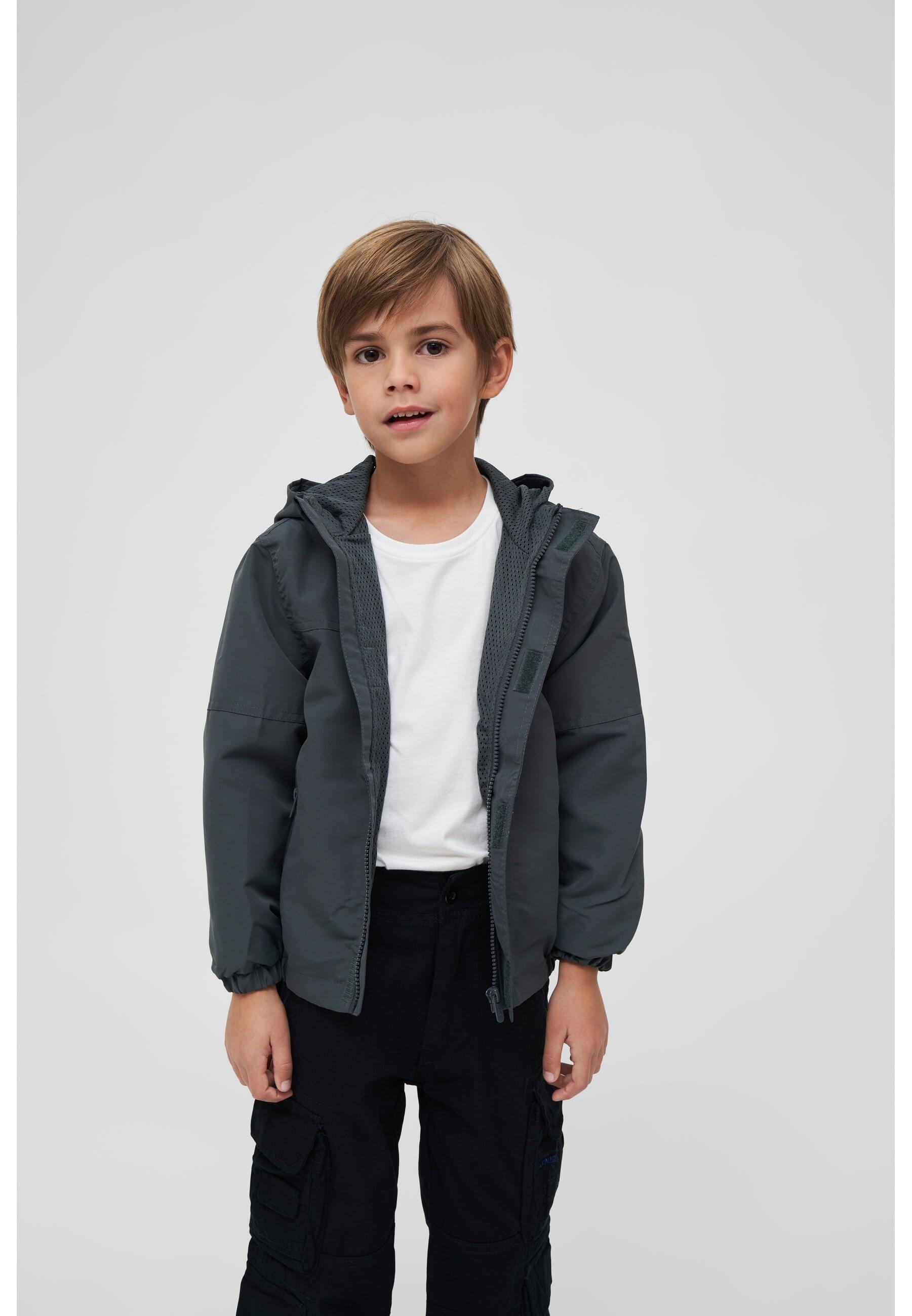 Brandit Allwetterjacke »Brandit Herren Kids Summer Windbreaker Frontzip«, (1 St.), mit Kapuze
