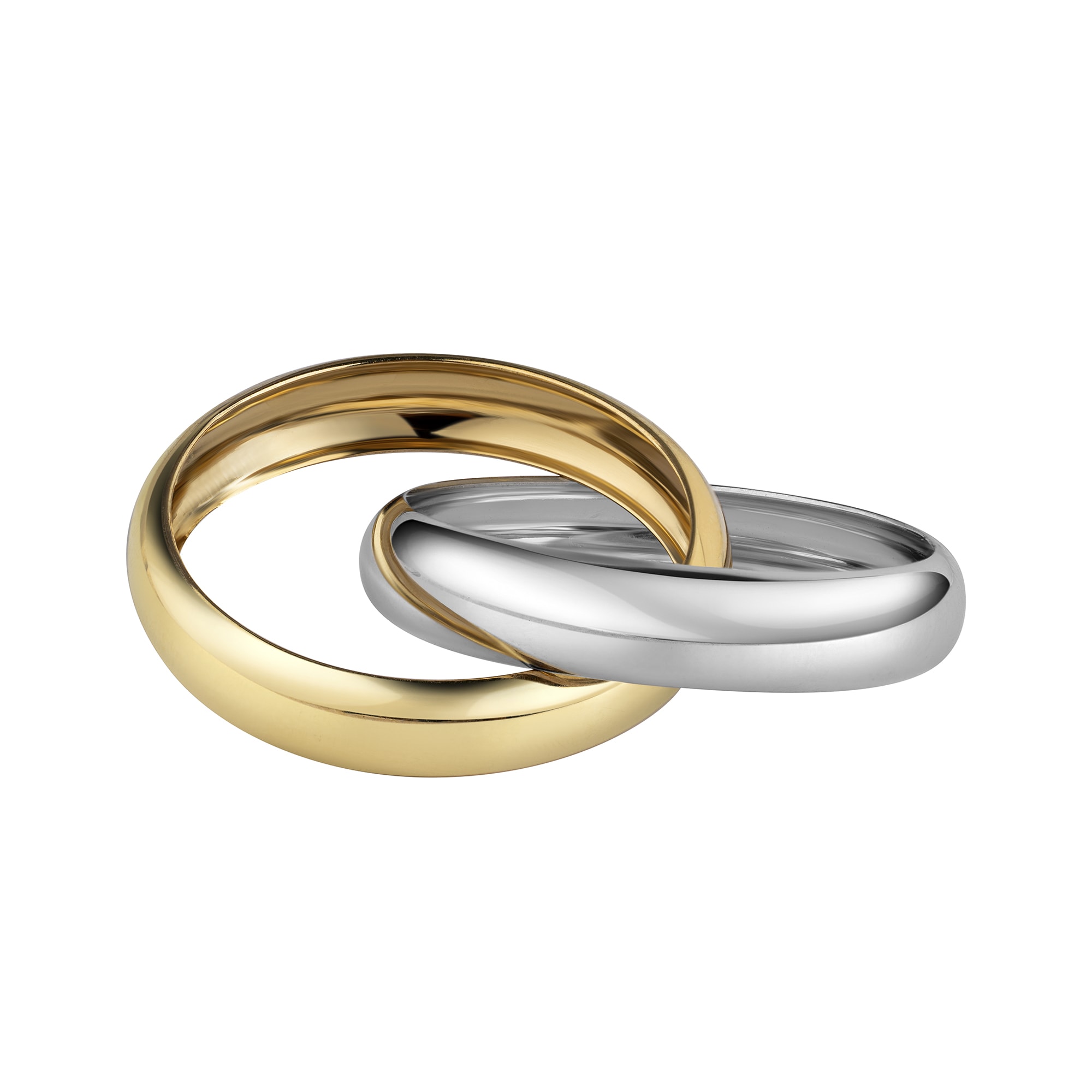 Fascination by Ellen K. Fingerring »585/- Gelbgold bicolor 2-reihig«