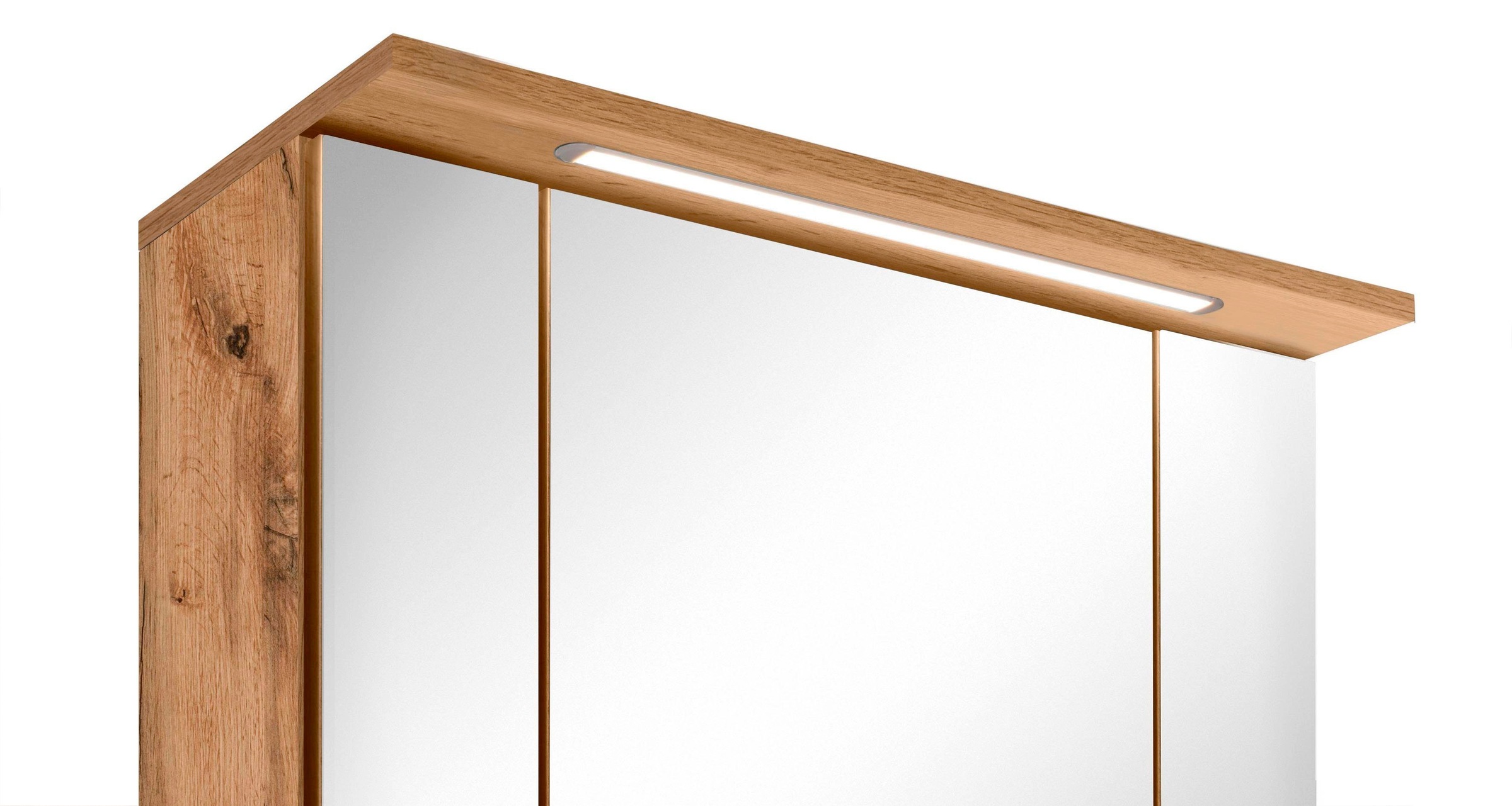 welltime Badmöbel-Set »Lucca«, (2 St.), Breite 60 cm, mit LED-Spiegelschrank