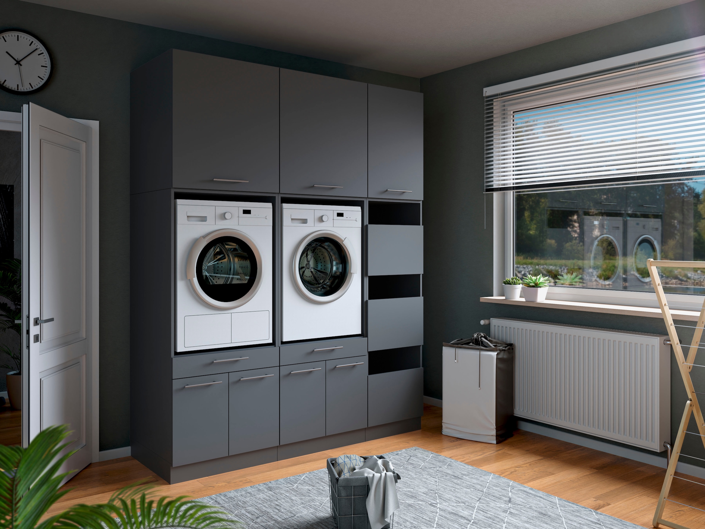 Laundreezy Mehrzweckschrank-Set »Laundreezy, 6-tlg. Mehrzweckschrank-Set B/H/T 186/238/68 cm« 6 Stk. tlg.