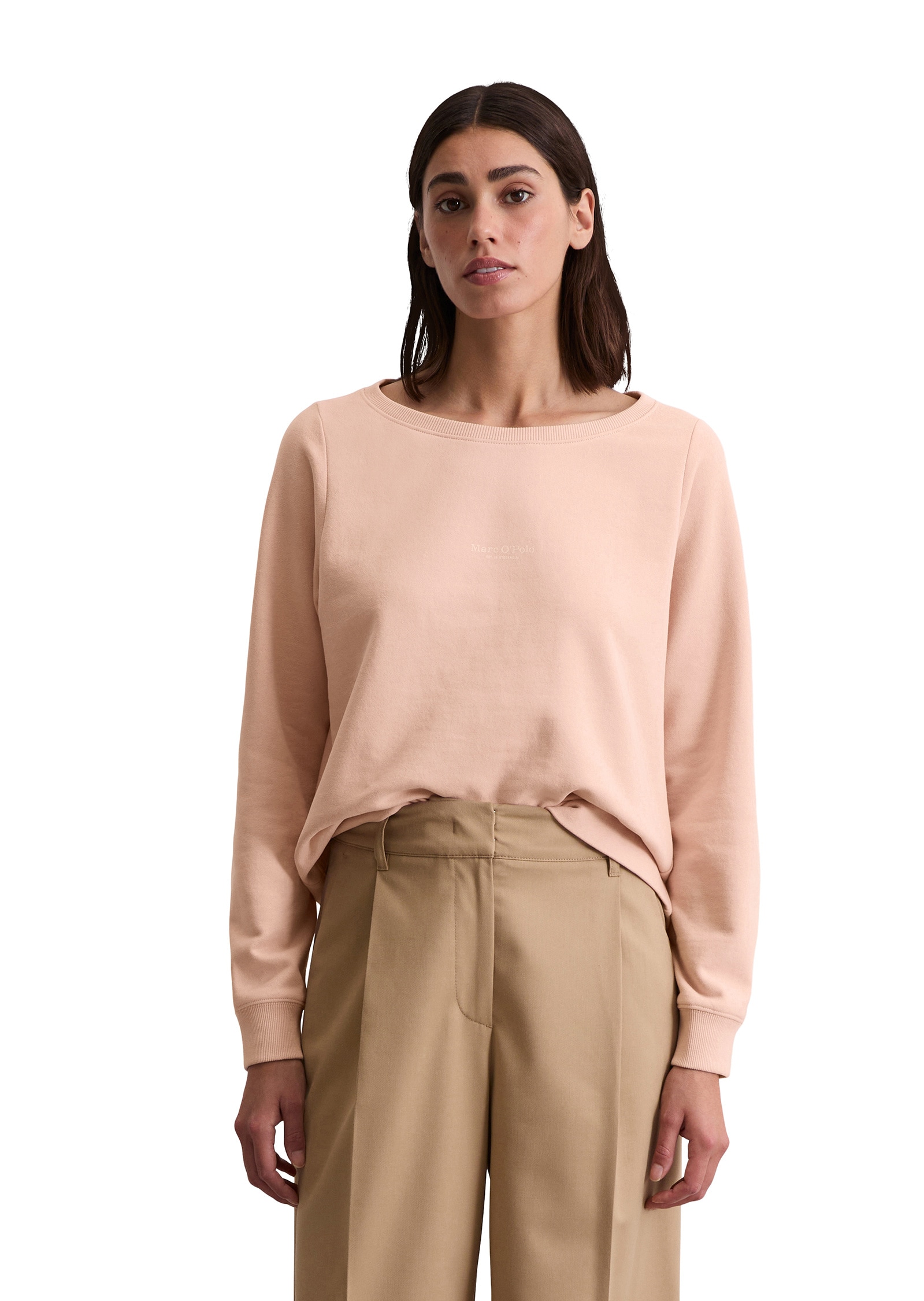 Marc OPolo Sweatshirt "mit gepeachter Oberfläche" günstig online kaufen