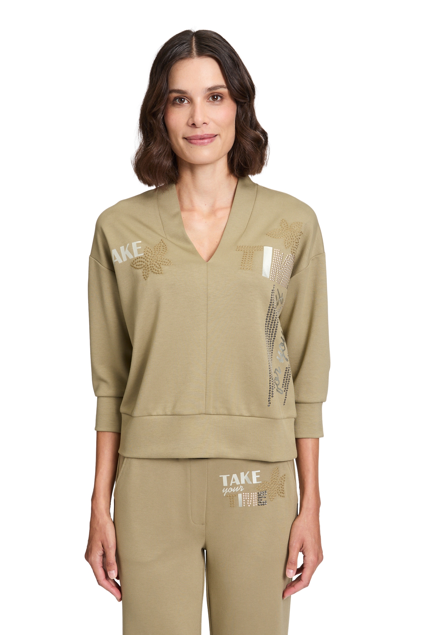 Betty Barclay Sweatshirt "Betty Barclay Damen Sweatshirt mit V-Ausschnitt", günstig online kaufen