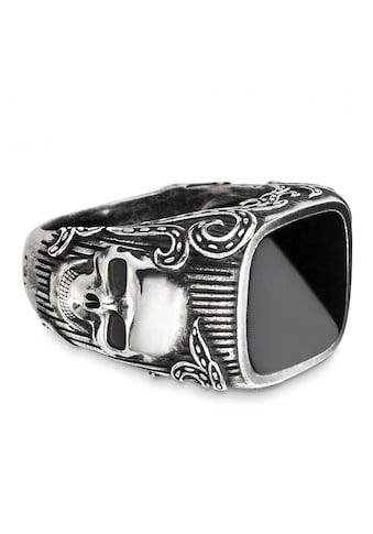 Fingerring »925/- Sterling Silber Onyx schwarz«