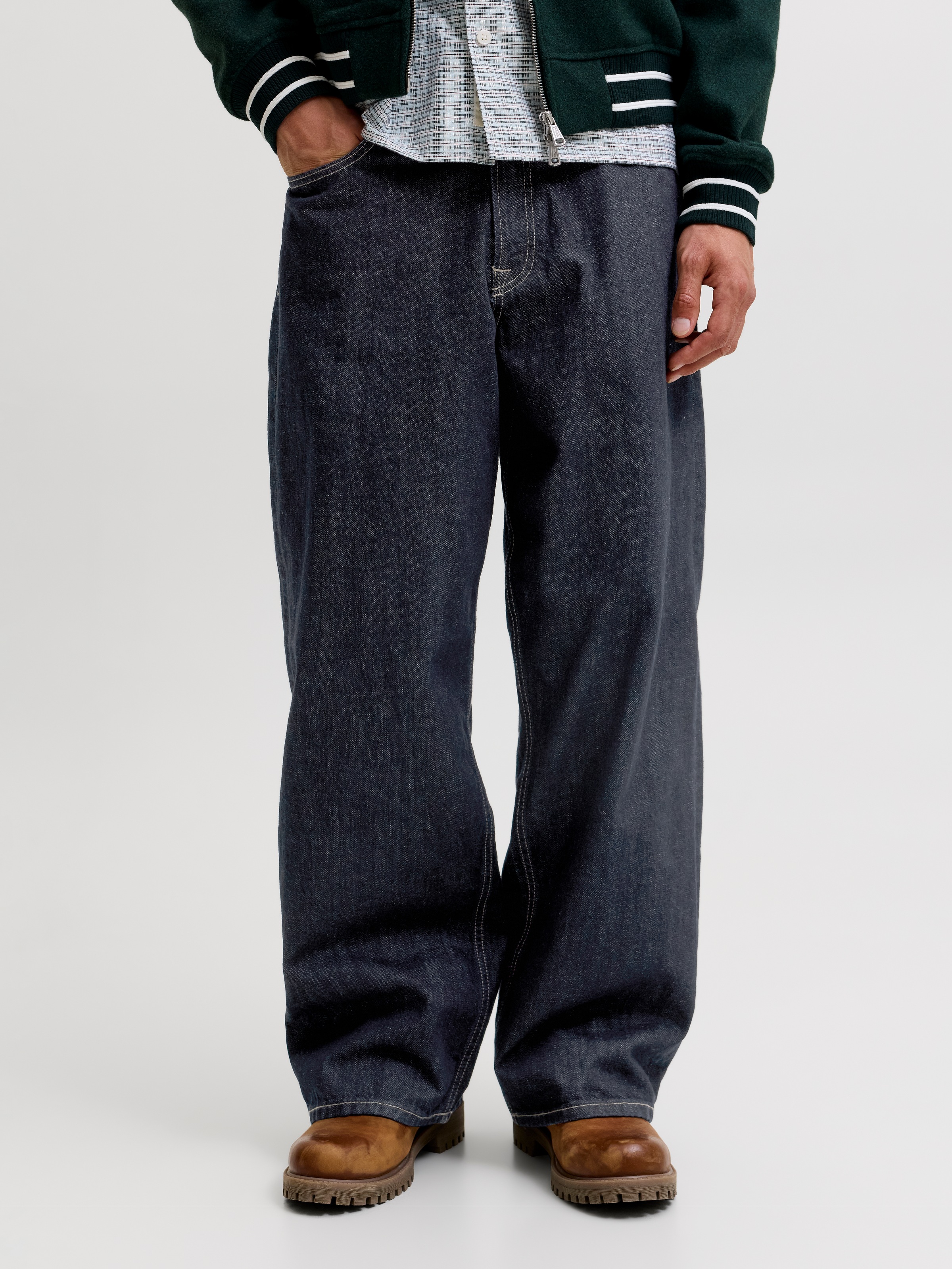 Jack & Jones Bootcut-Jeans »JJIDAVE JJCLASSIC« Baumwolle, bootcut fit