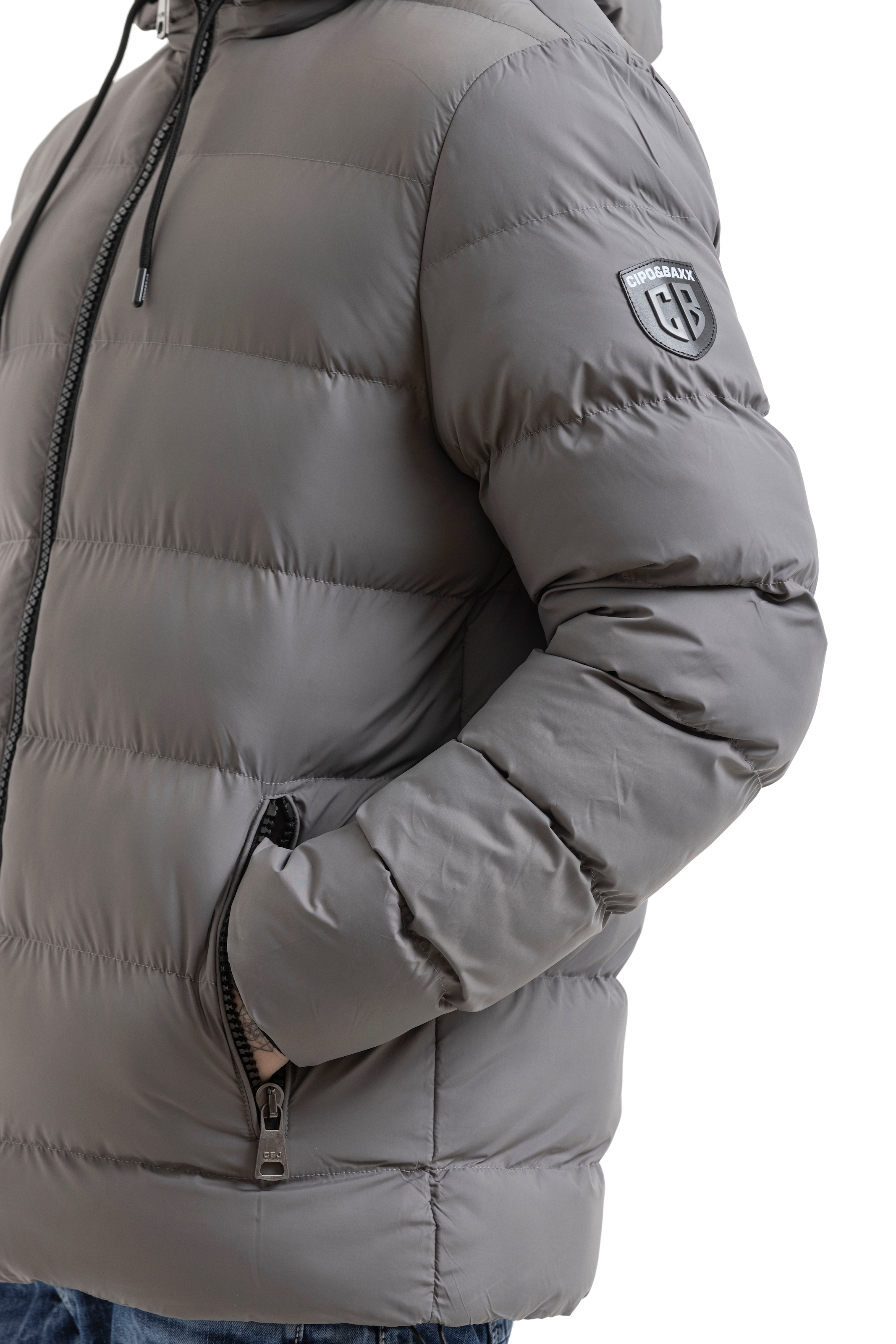 Cipo & Baxx Steppjacke mit Kapuze