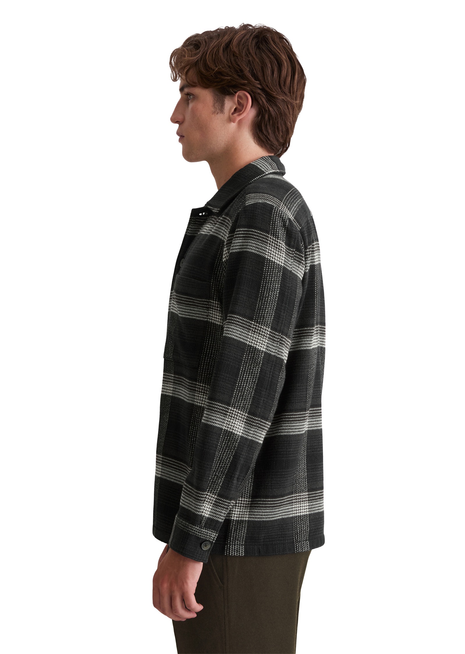 Marc O'Polo Kurzjacke »aus schwerem Bio-Baumwoll-Flanell« ohne Kapuze